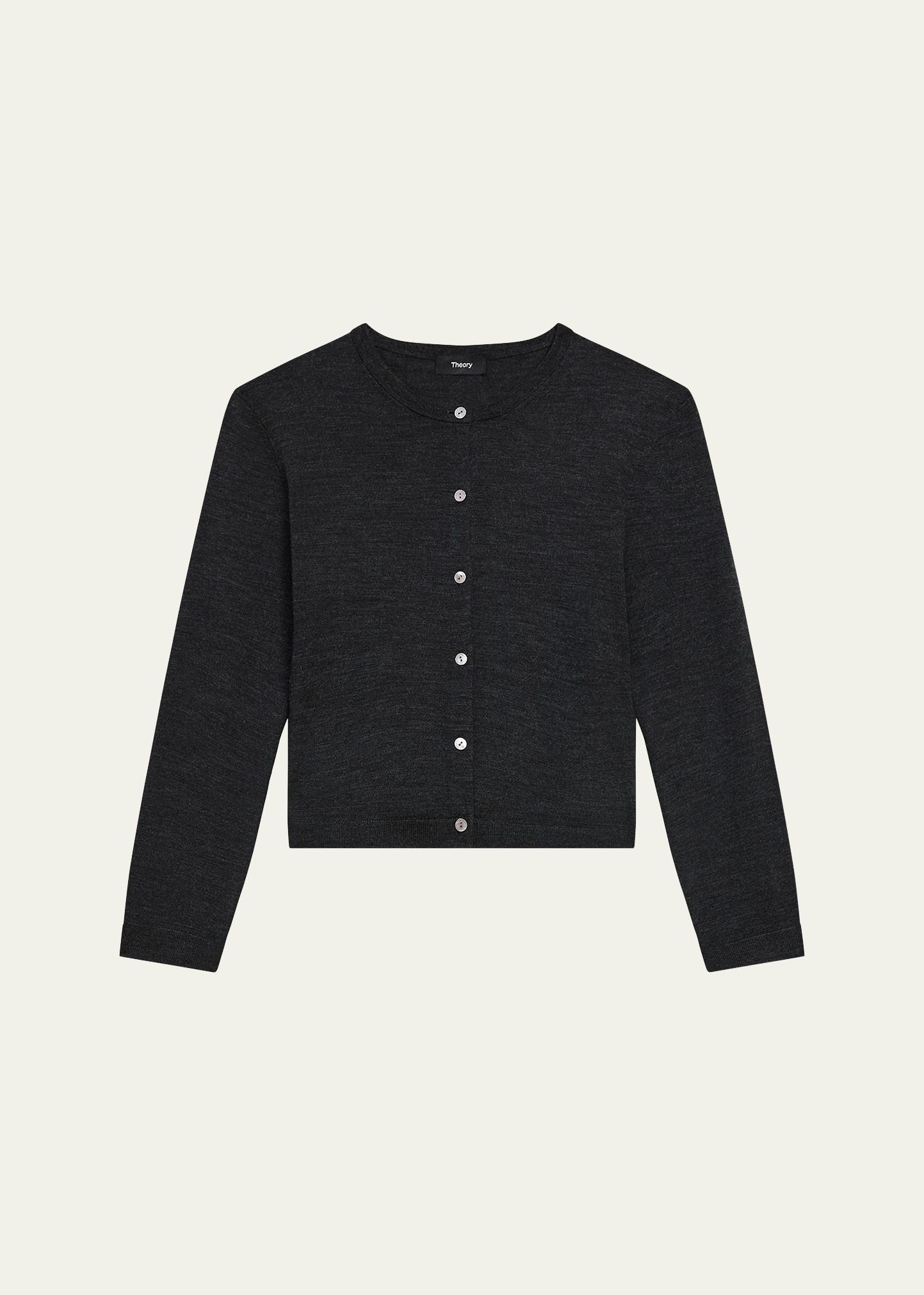 Regal Merino Wool Cropped Cardigan - 1