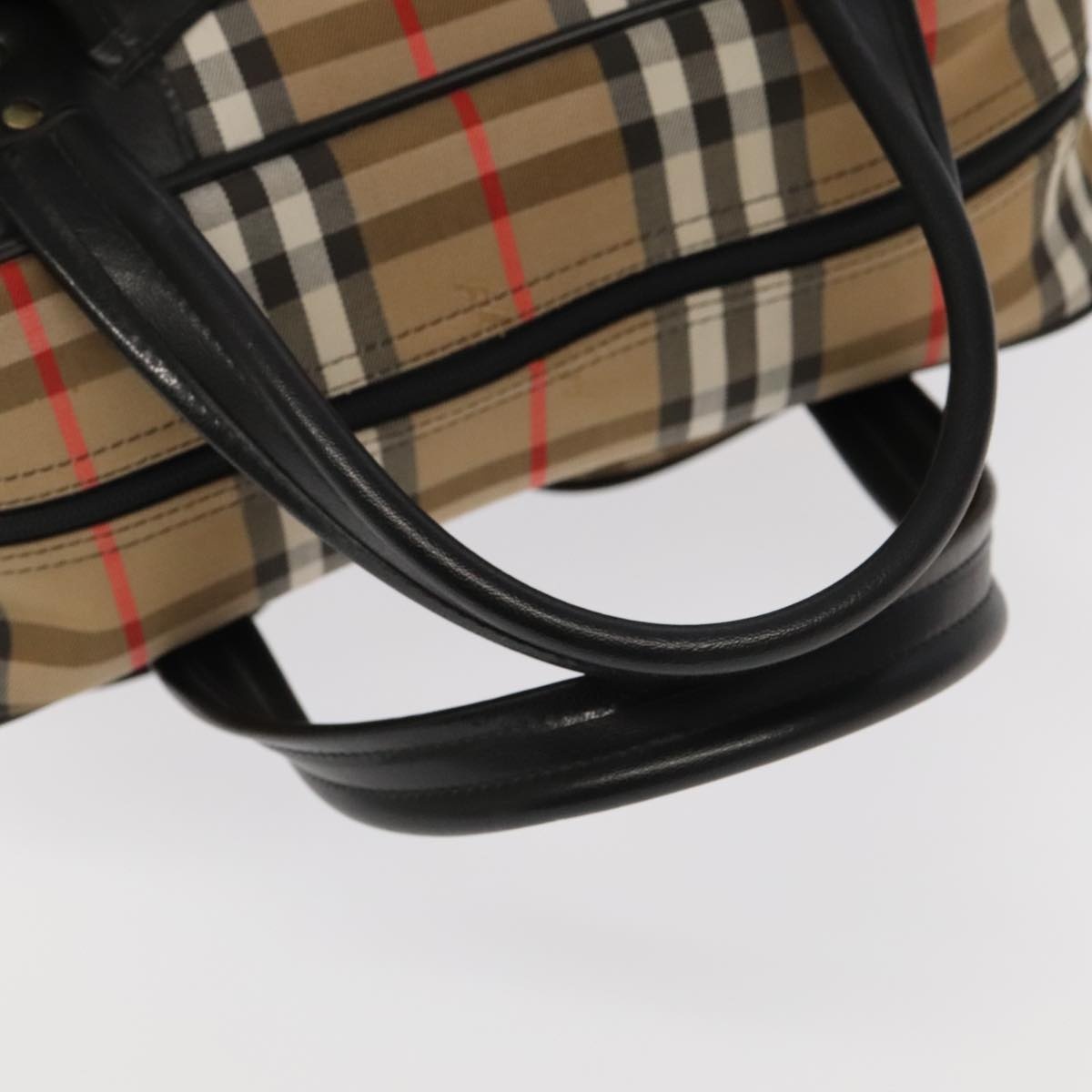 Burberry Nova Check Hand Bag Canvas Beige - 7