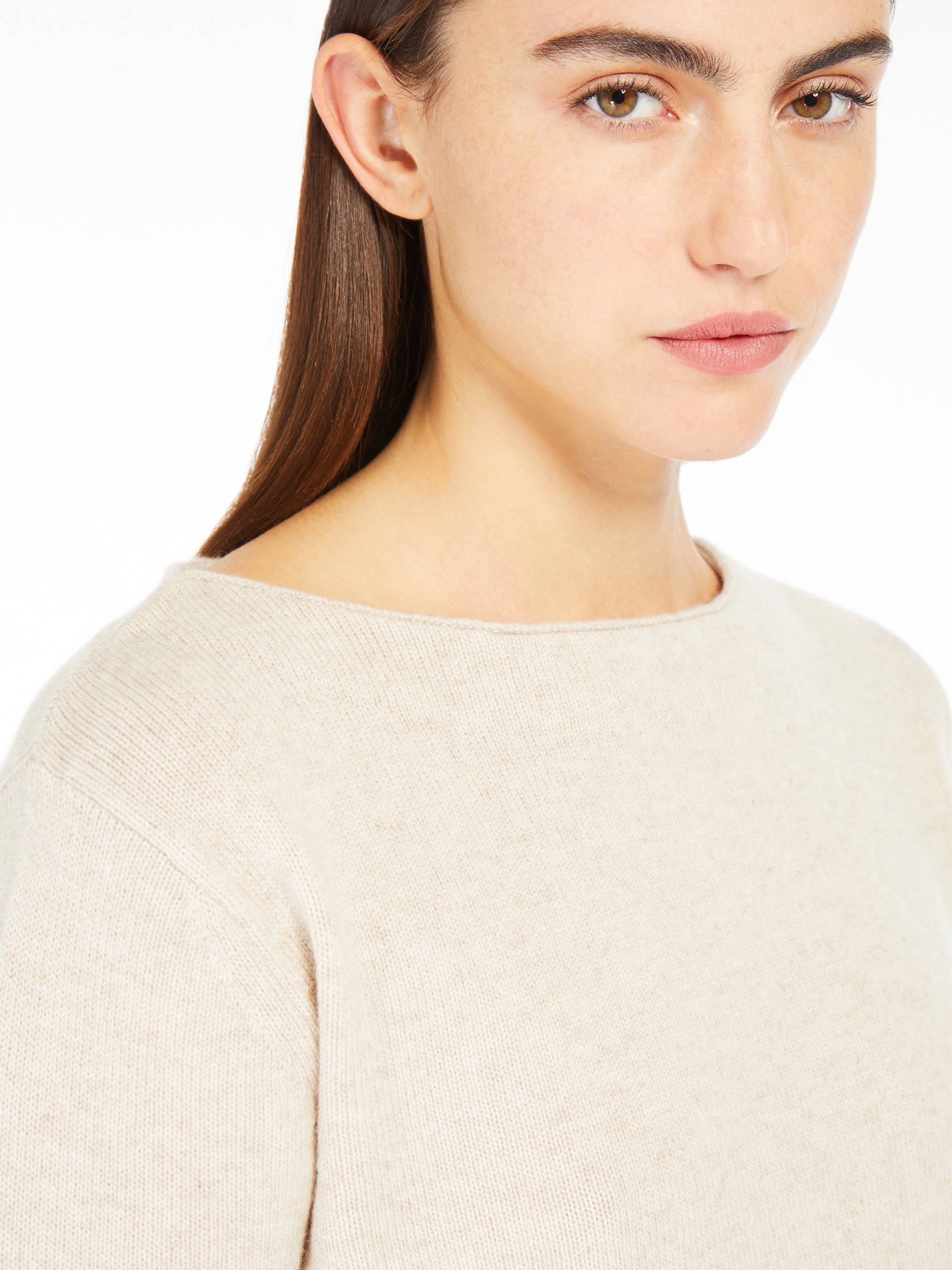 ANGRI Wool and cashmere cropped jumper - 5