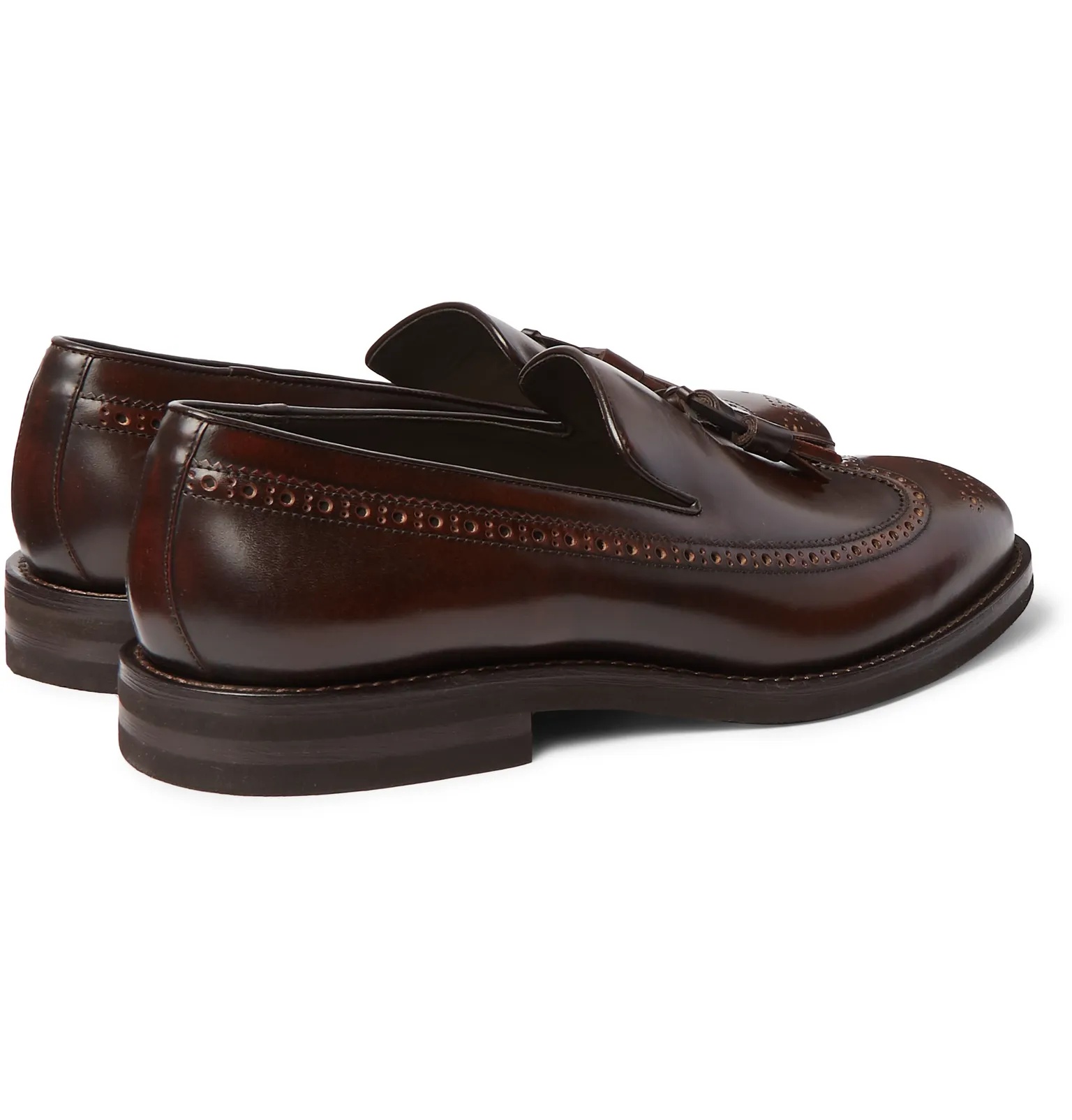 Leather Tasselled Loafers - 6