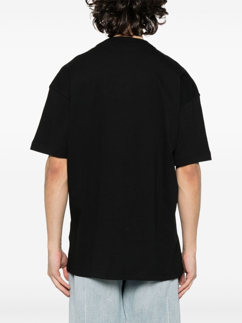 grafitti-print T-shirt - 4