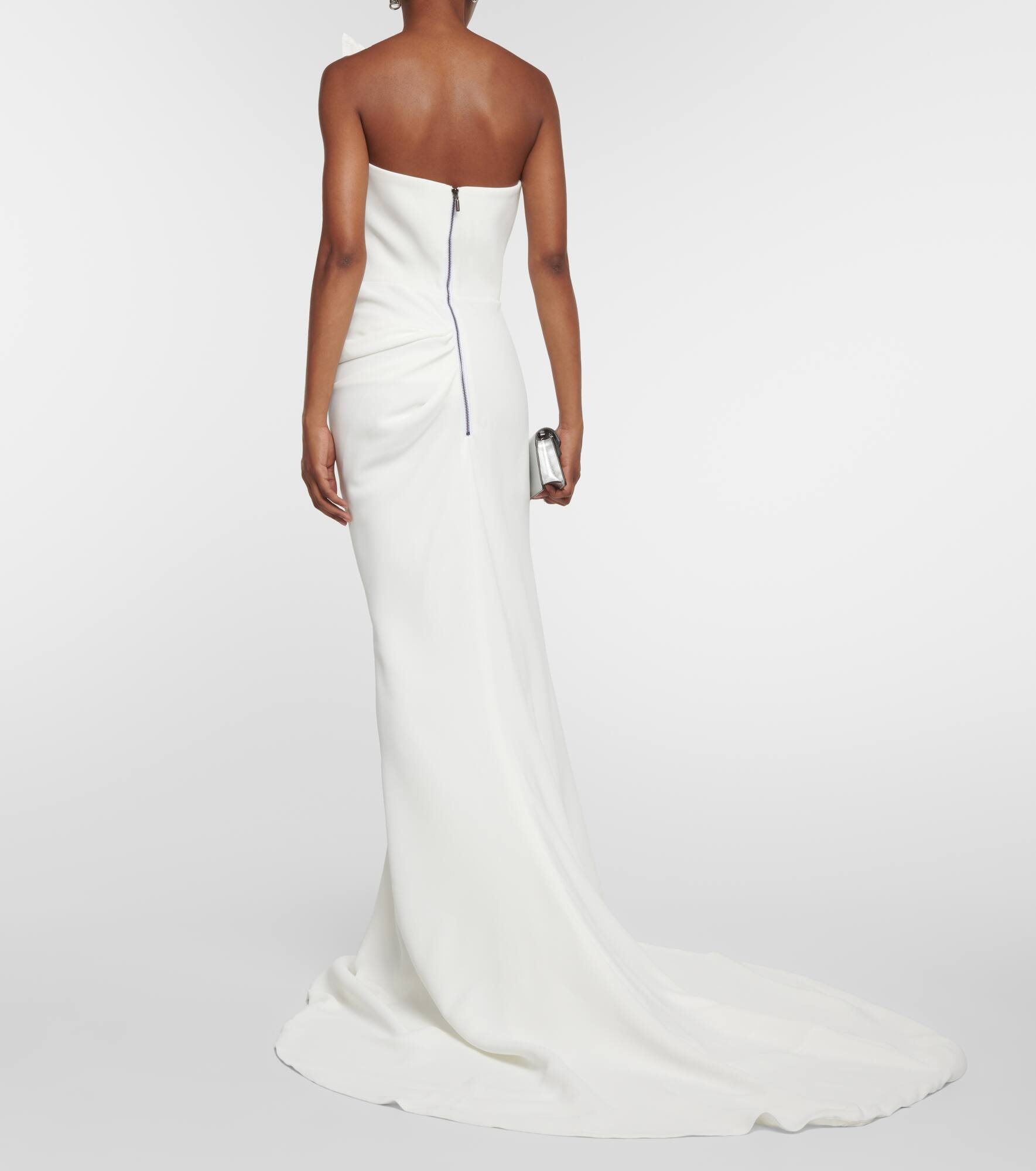 Dare off-shoulder crêpe gown - 3