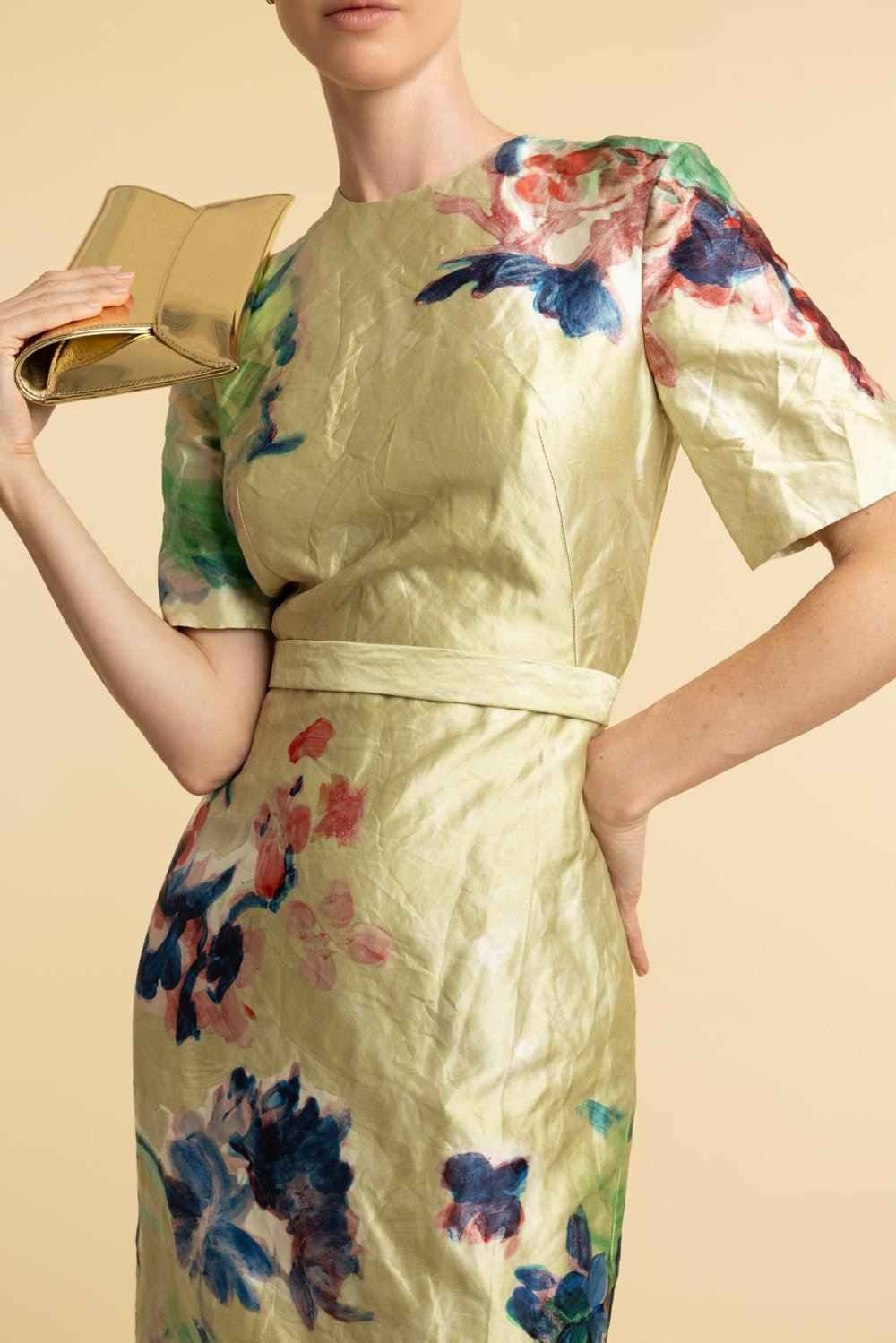 Short Sleeve Midi Dress - 3