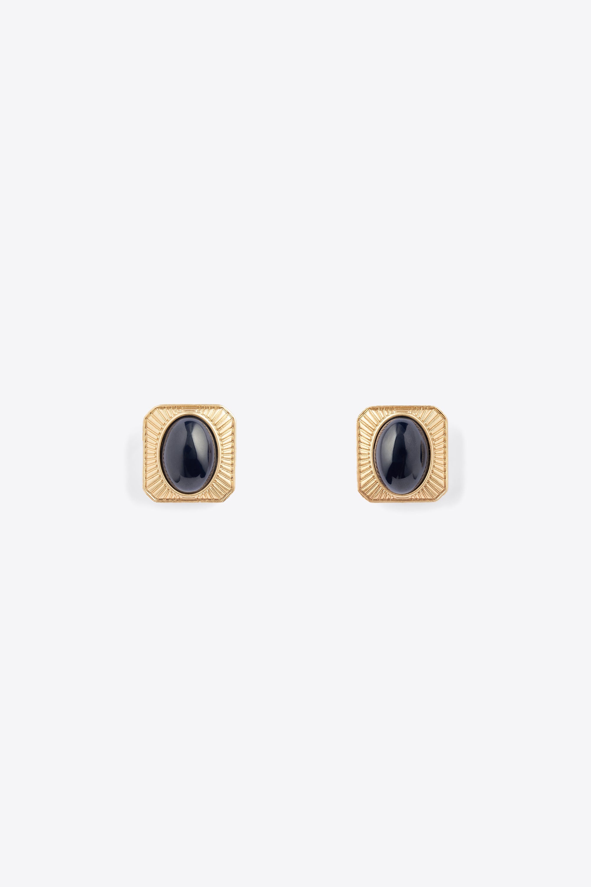 GEMSTONE STUD EARRINGS - 1