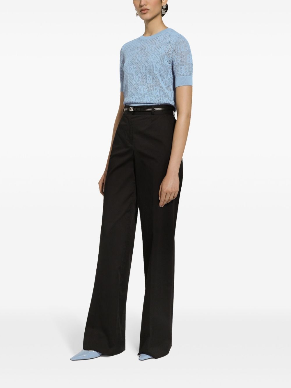 logo embroidered top - 3