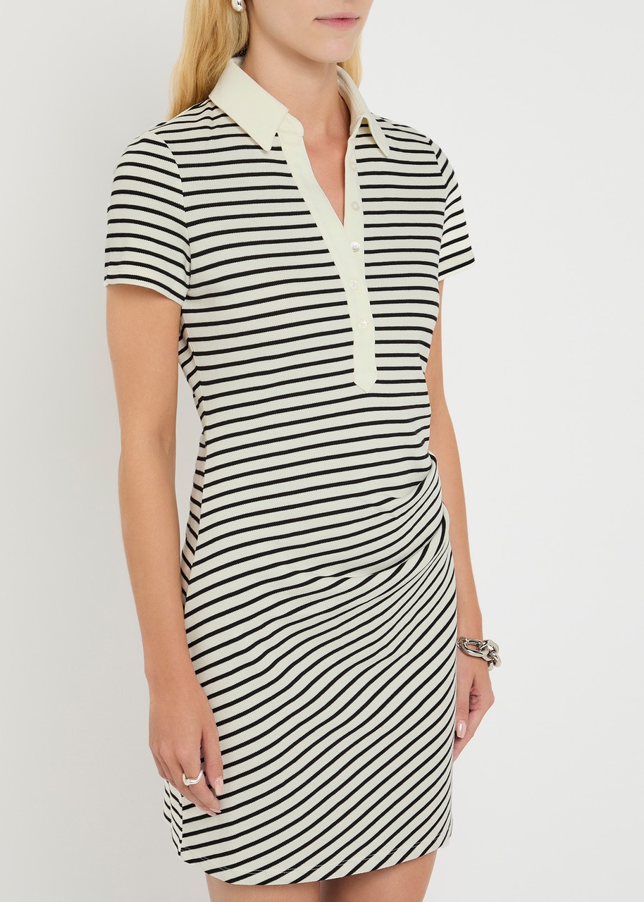 Veronica Beard Lanier Striped Piqué Mini Dress - 2