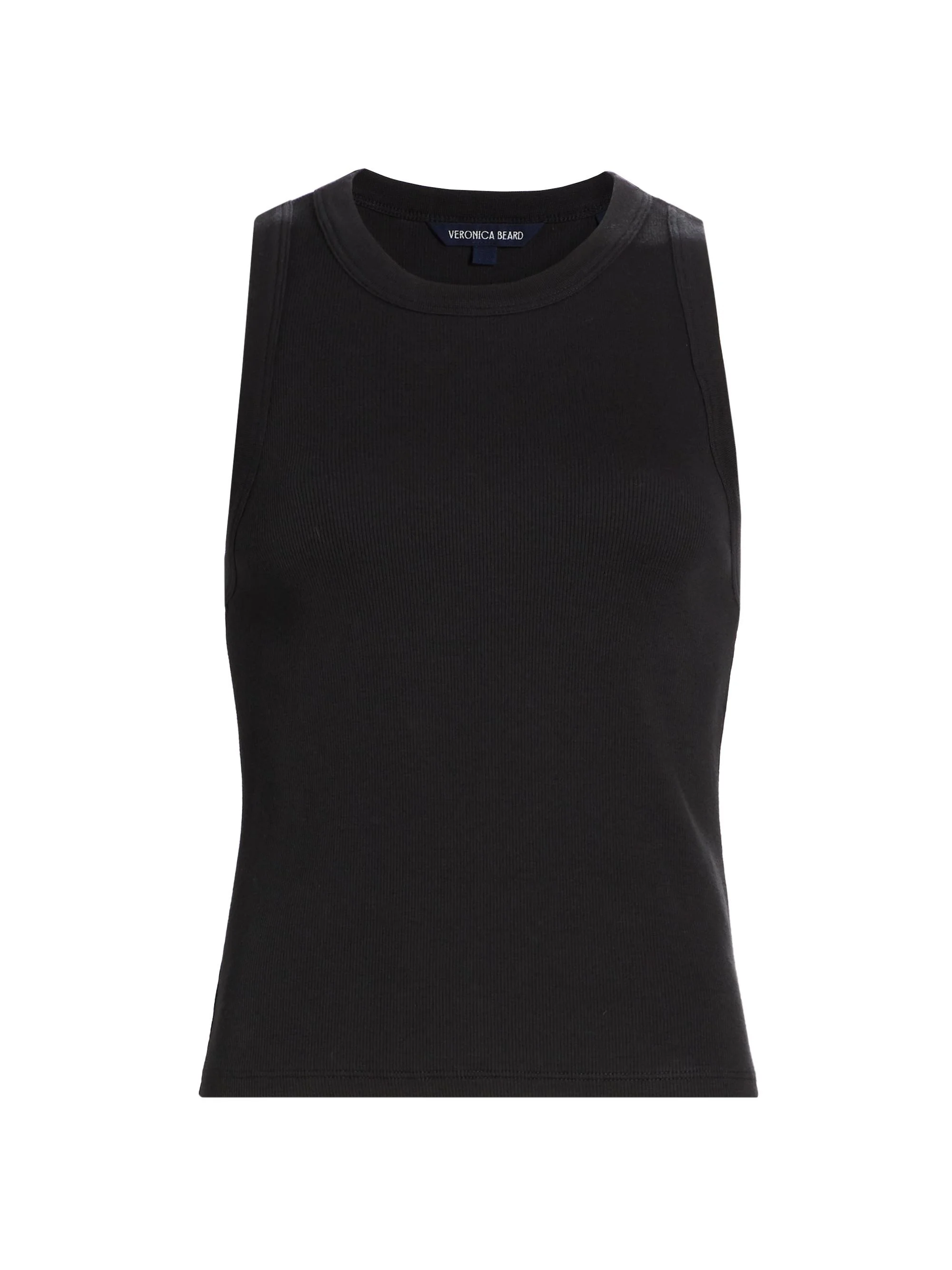 Women's Jordyn Cotton-Blend Crop Tank - Black - 1