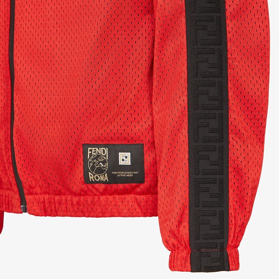 Red tech mesh windbreaker - 3