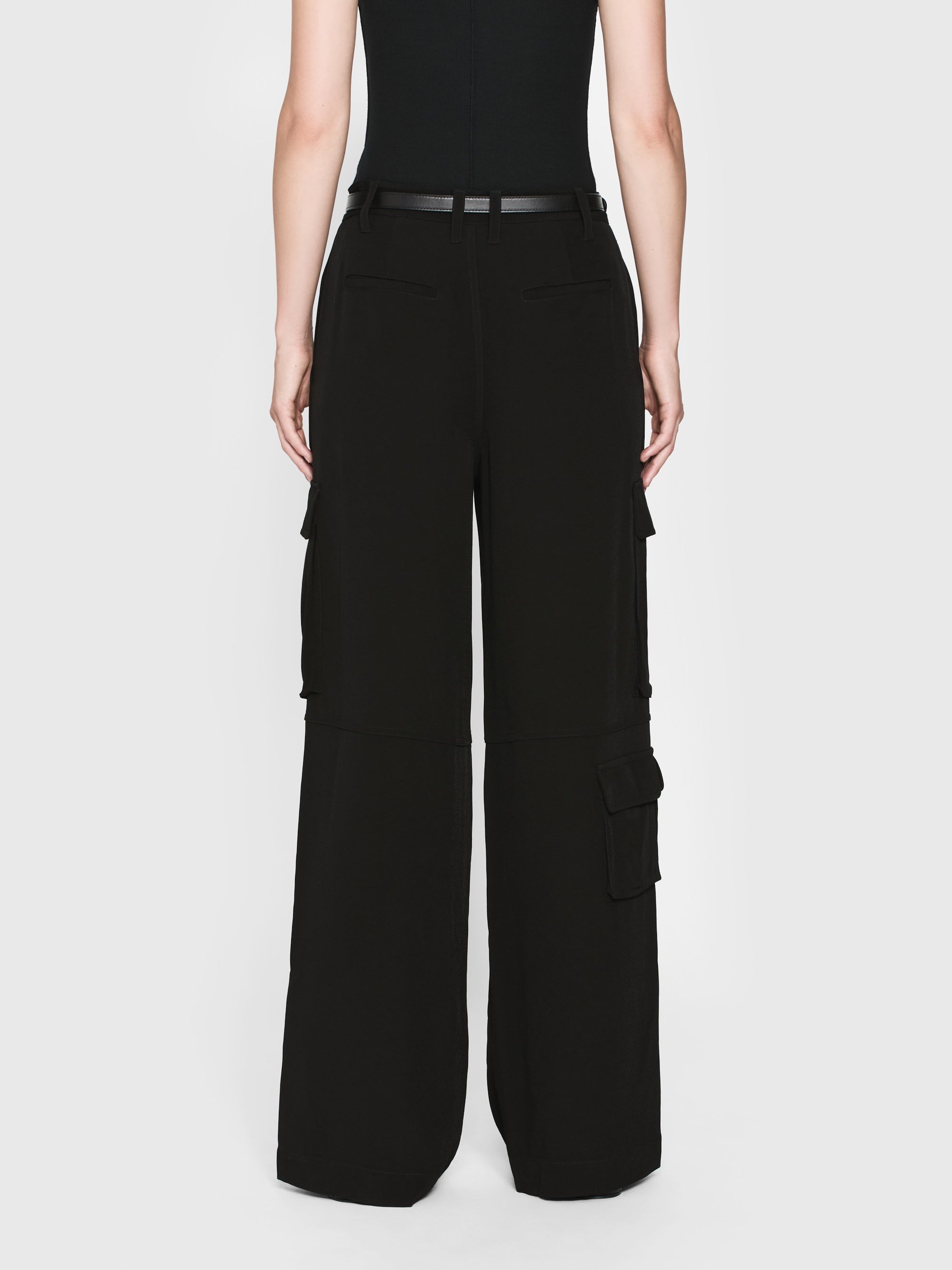 High Rise Utility Cargo in Black - 7