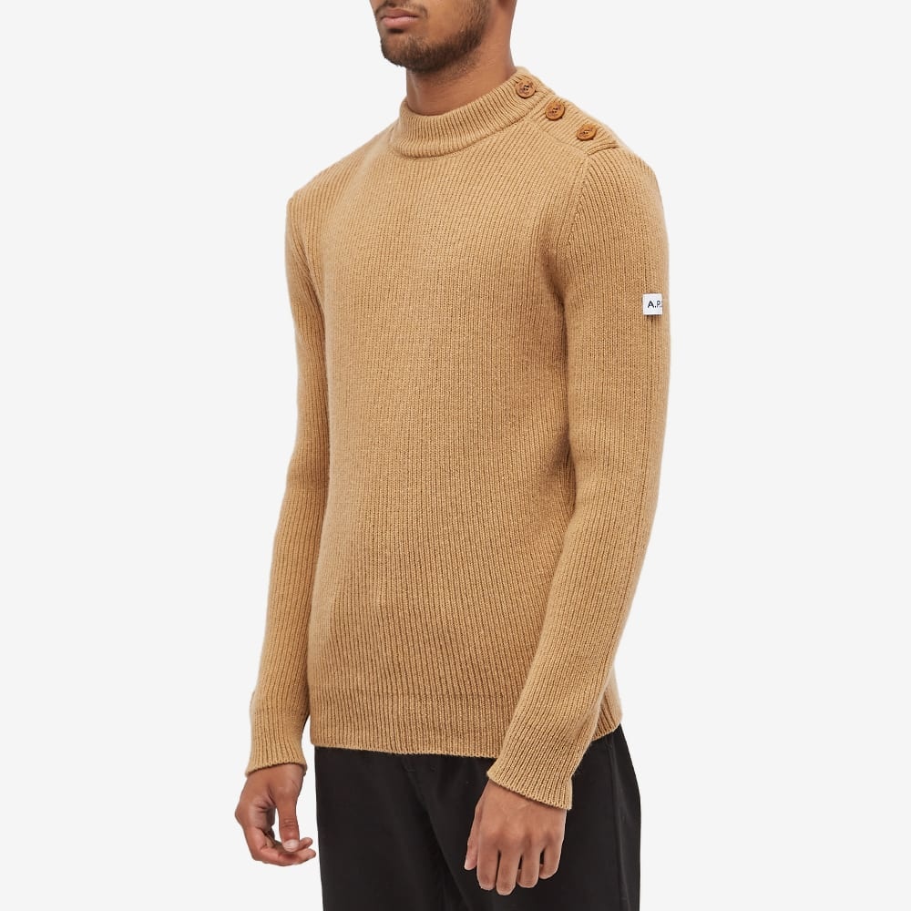 A.P.C. Alan Sleeve Logo Knit - 4