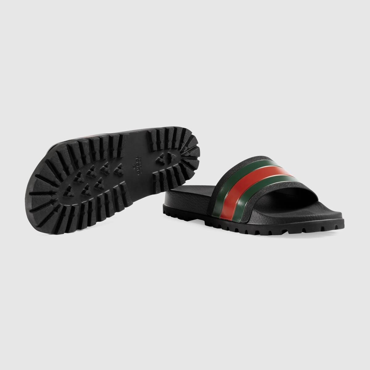 Men's Web rubber slide sandal - 5