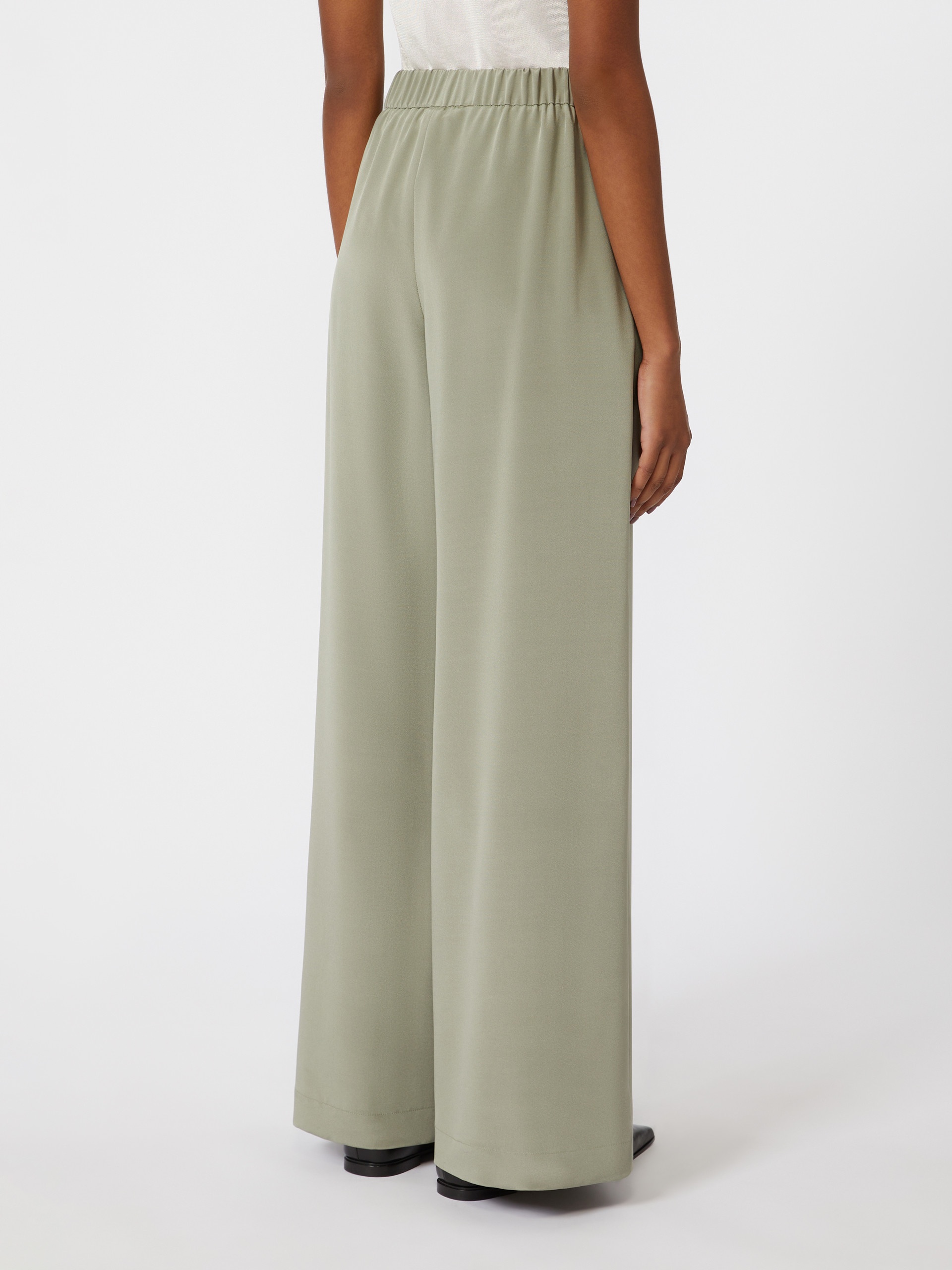BONN Comfortable trousers in stretch crêpe de Chine - 4
