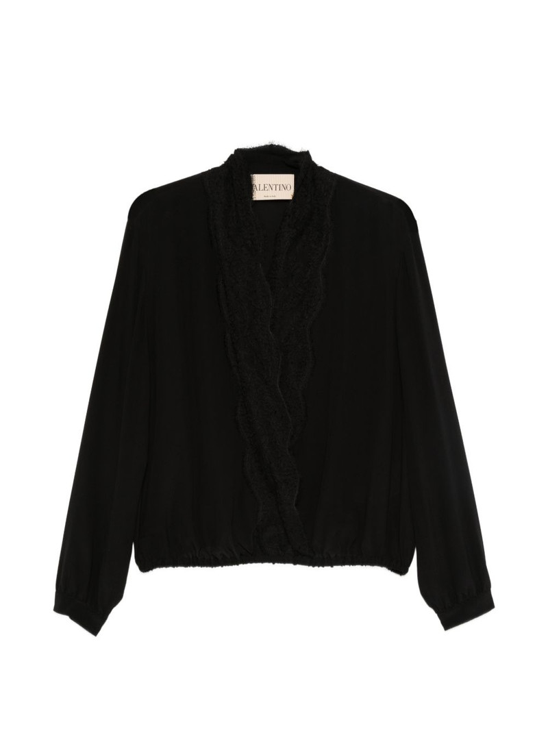 lace-trim blouse 1