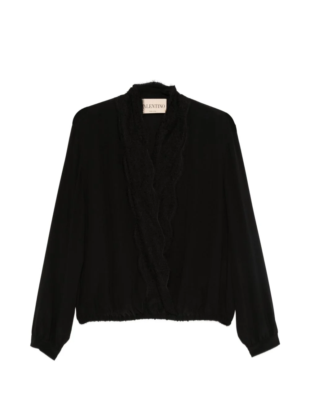 lace-trim blouse - 1
