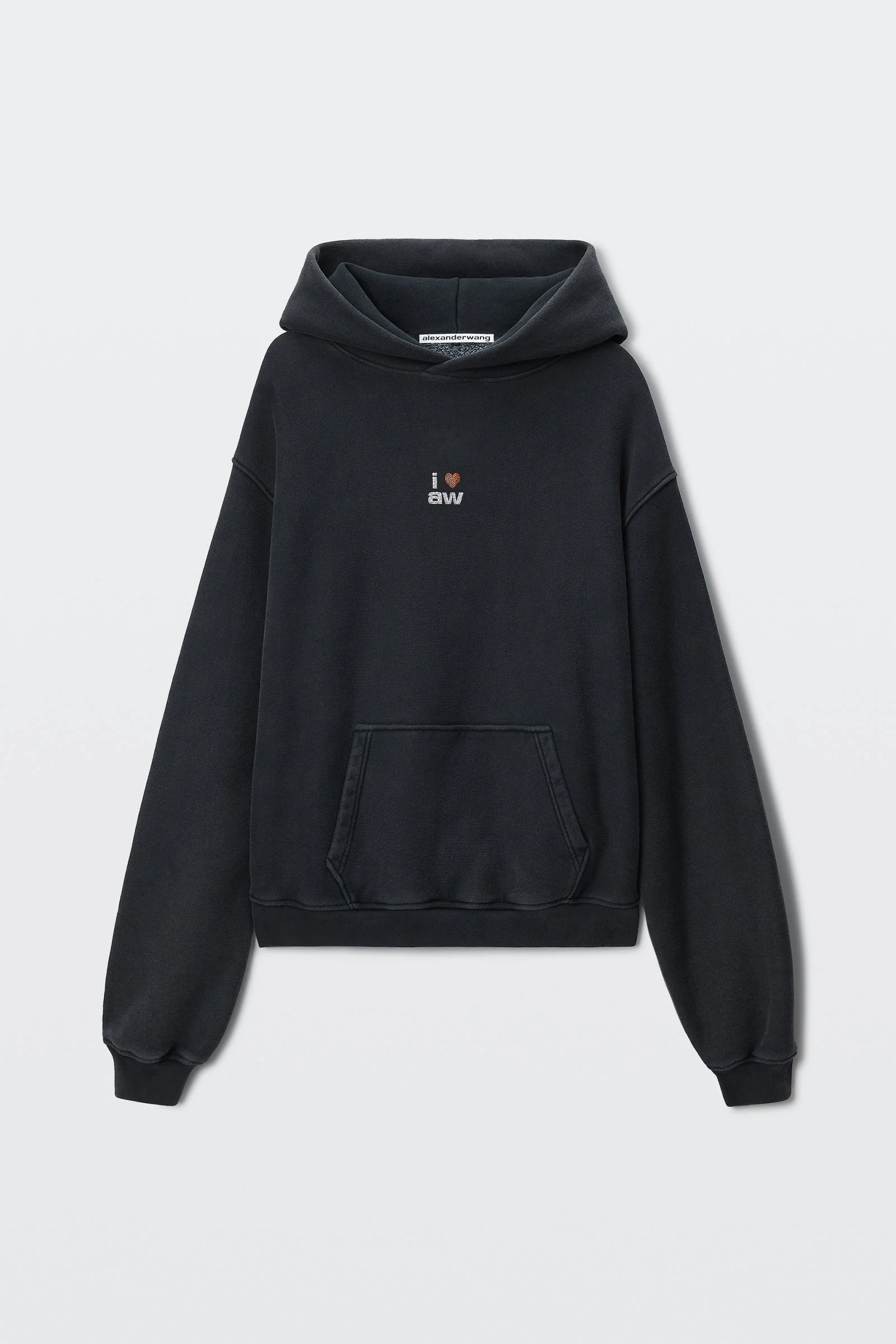 crystal hotfix i heart aw hoodie - 1
