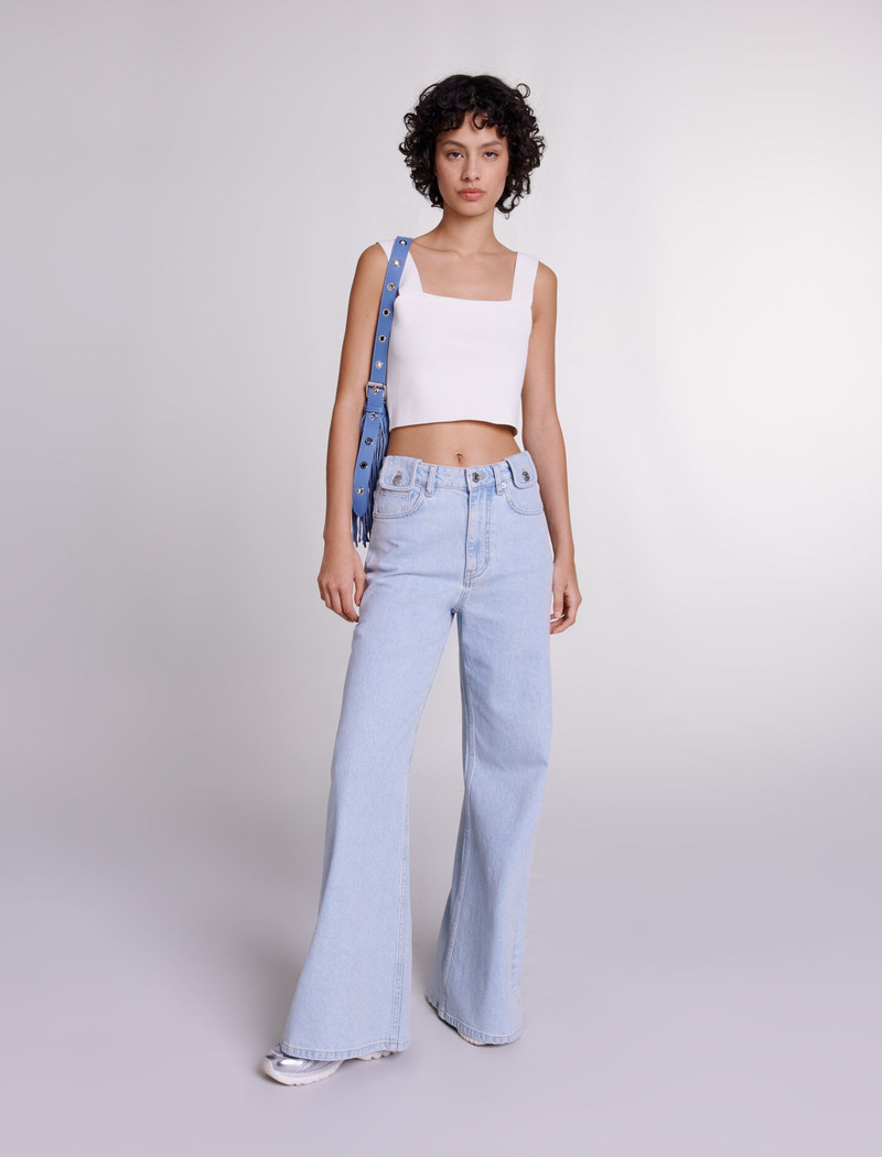 maje Knit crop top outlook