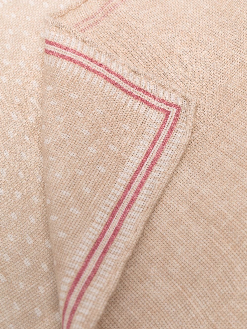 micro-dot print pocket square - 3