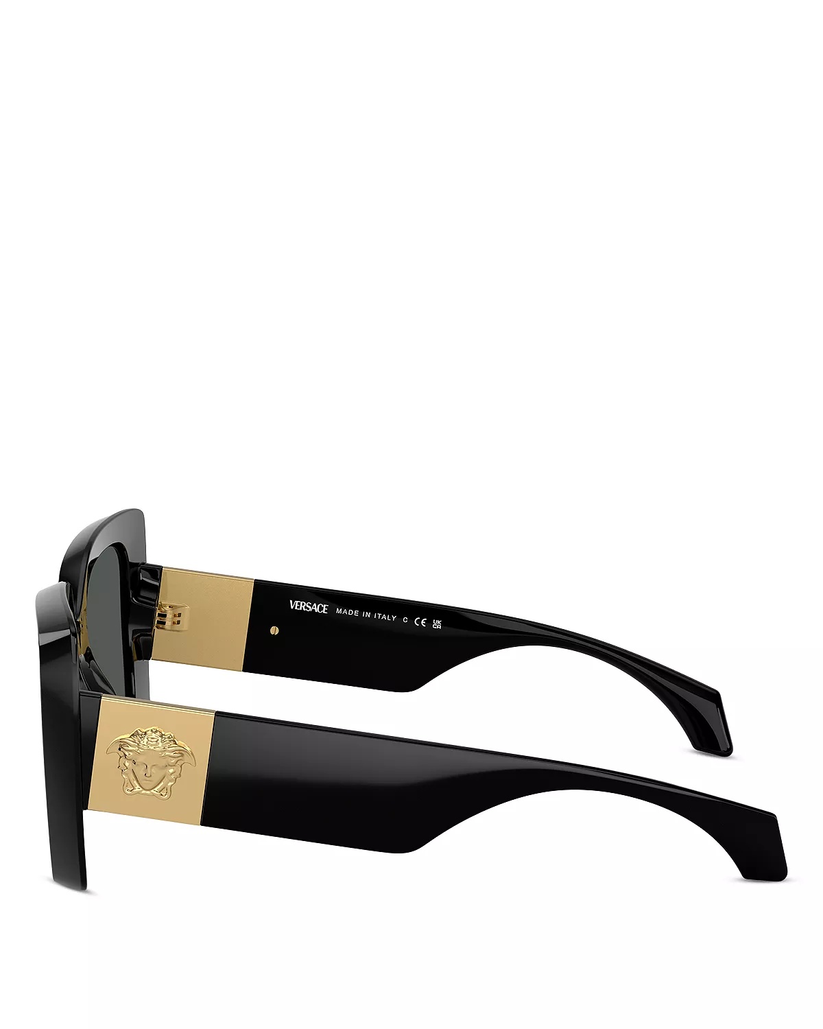 Medusa Plaque Square Sunglasses, 54mm - 4