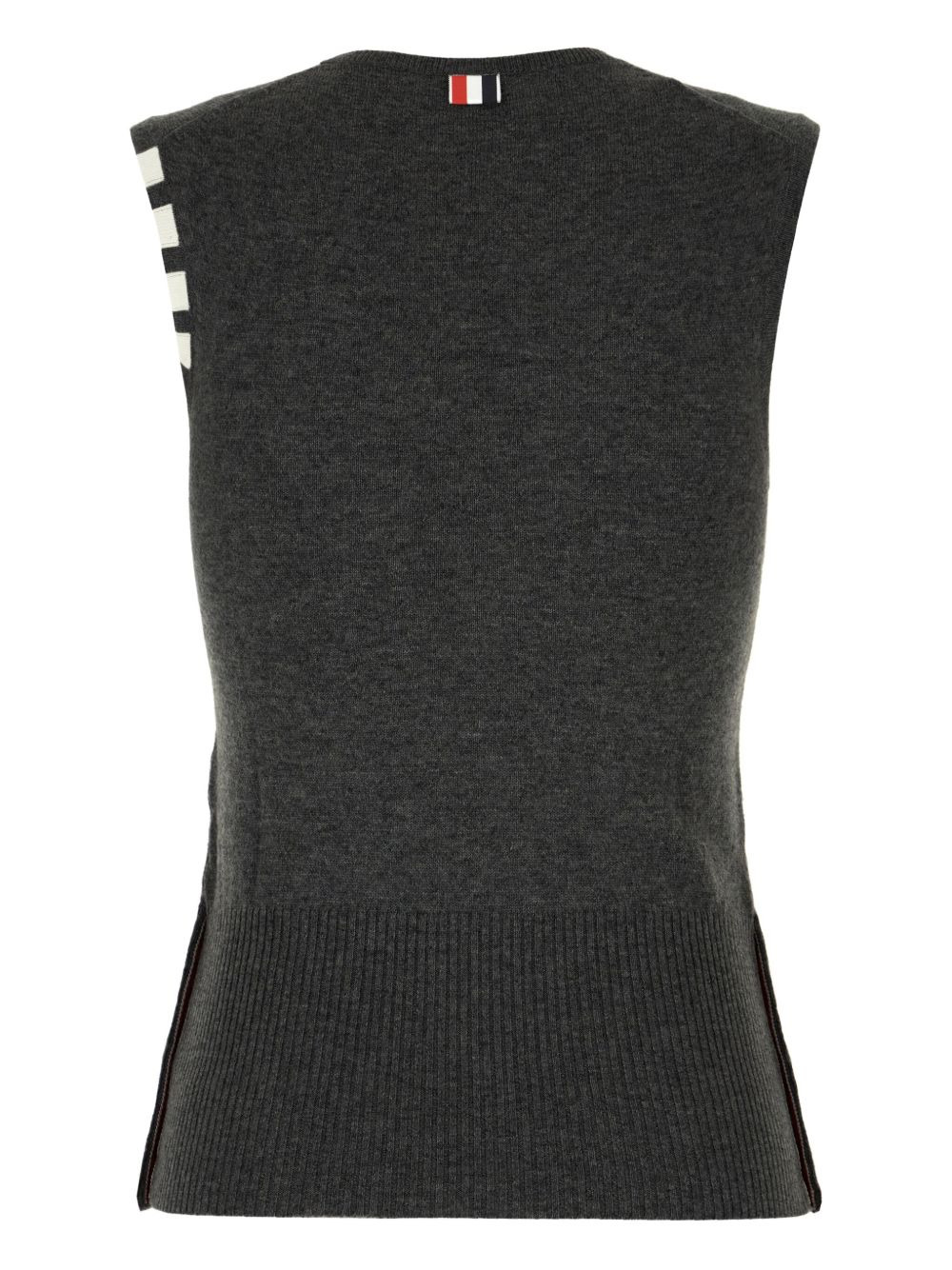 cashmere stripe detail top - 2