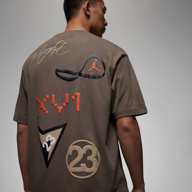 Jordan Air Jordan Flight Heritage 85 Graphic T-shirt 'Brown' DX9562-274 outlook
