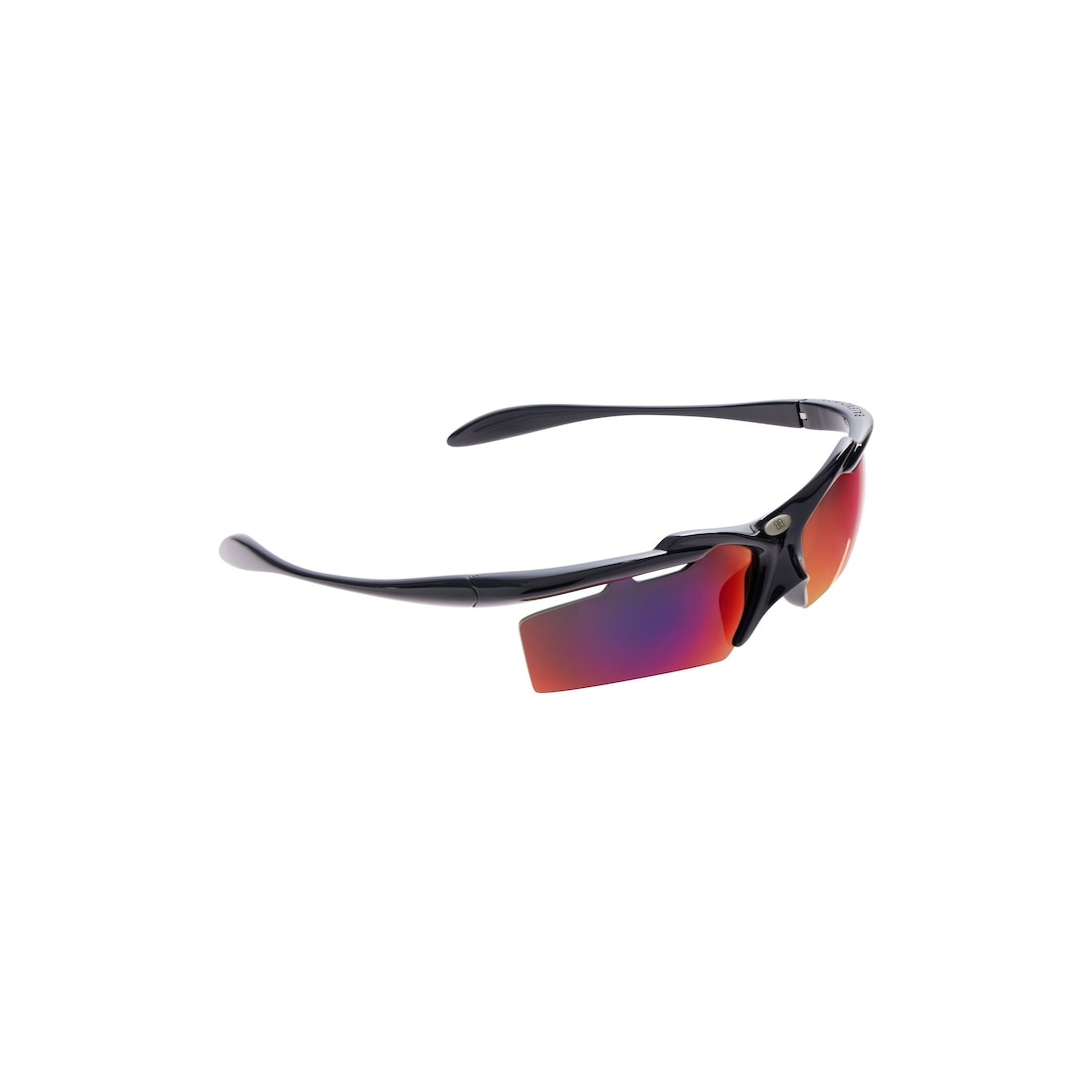 Turbo Rectangle Sunglasses  in Black - 3