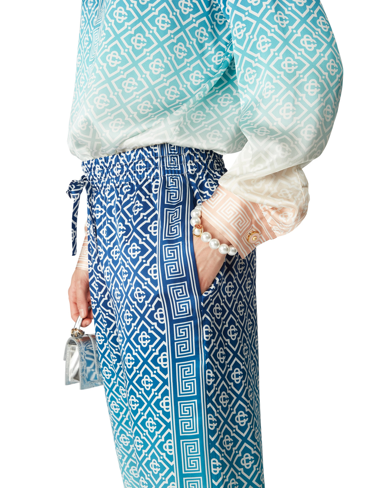 Jacquard Gradient Silk Trousers | Casablanca Paris - 5