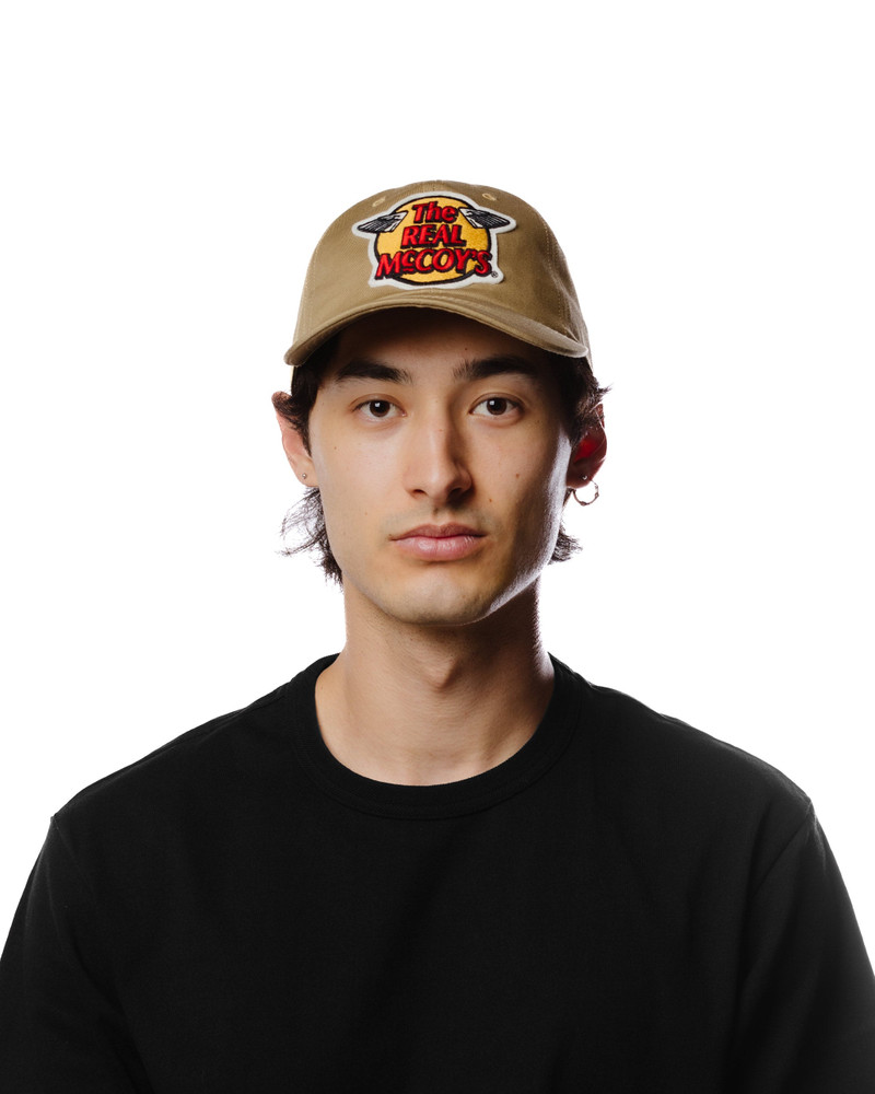 The Real McCoys MA23001 Logo Baseball Cap Khaki outlook