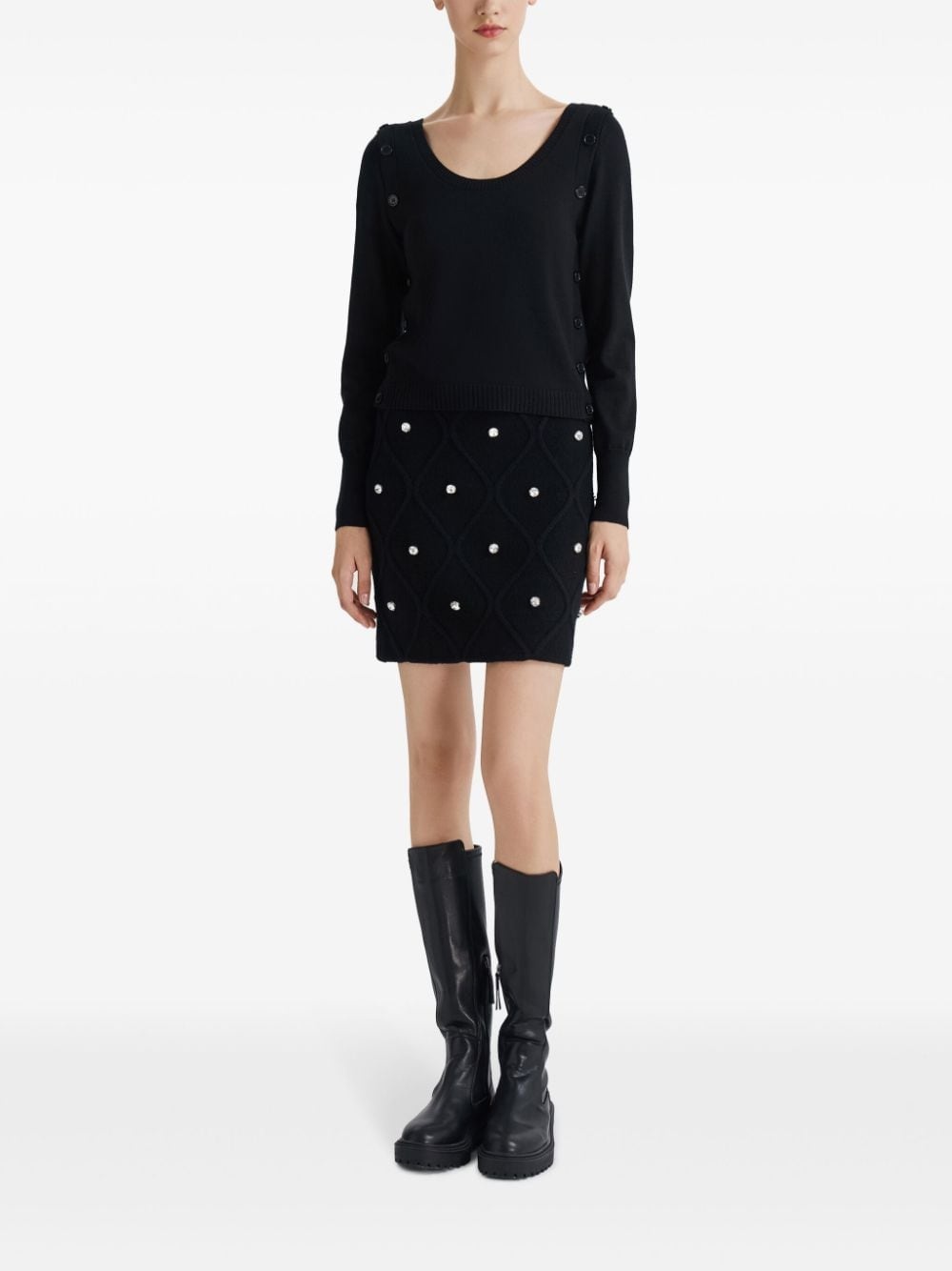 button-detail jumper - 2