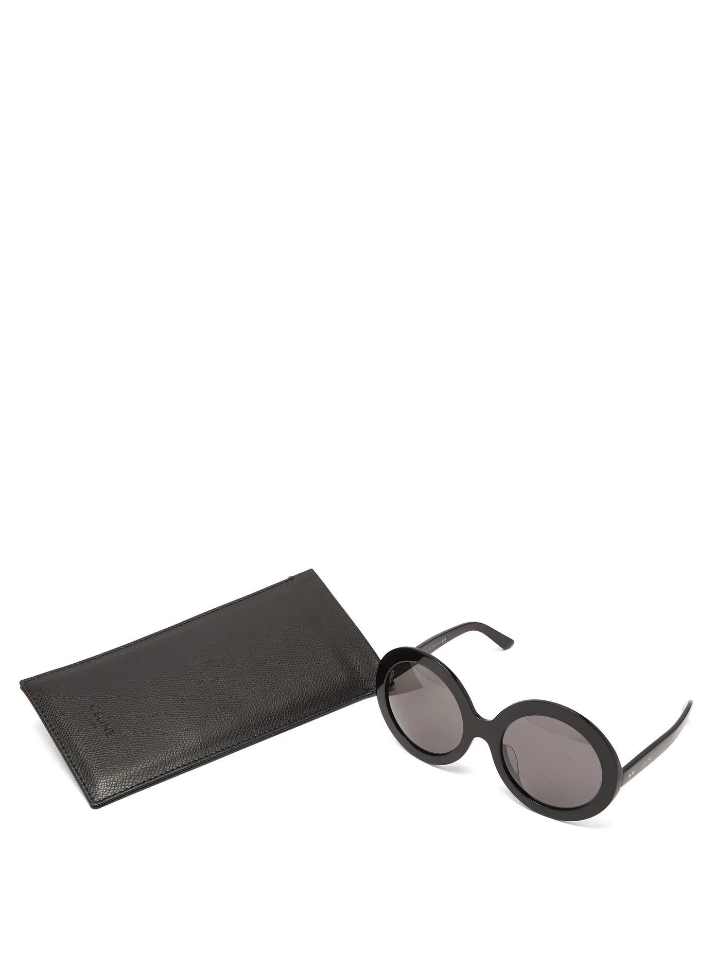 Oversized round acetate sunglasses - 5