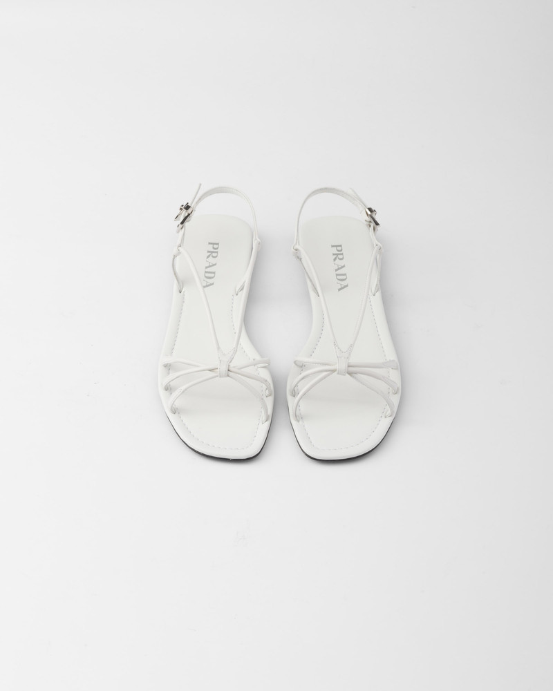 Flat leather sandals 3