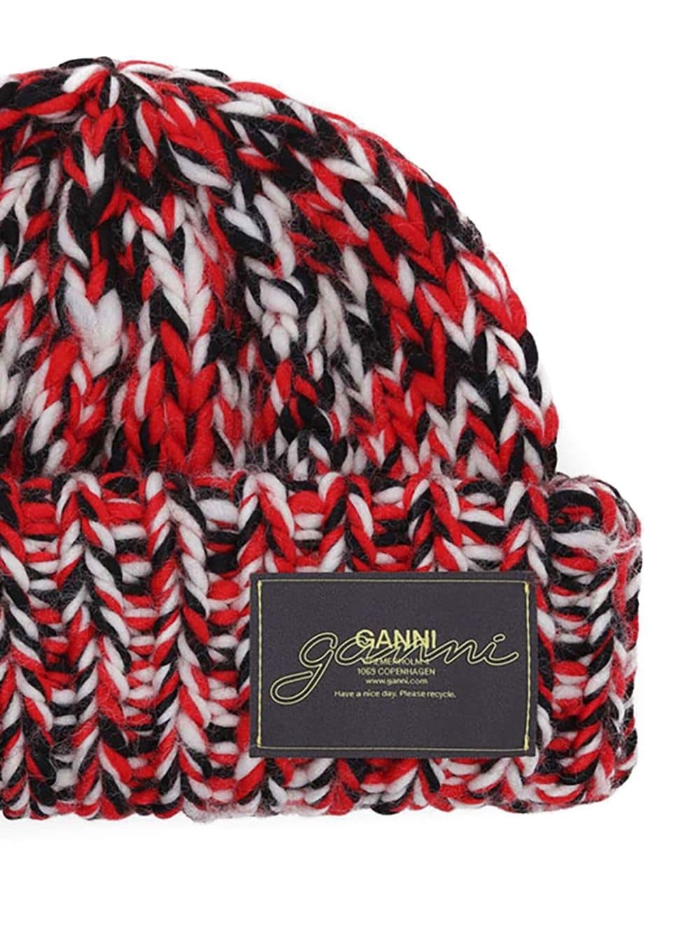 crochet-knit wool beanie - 2