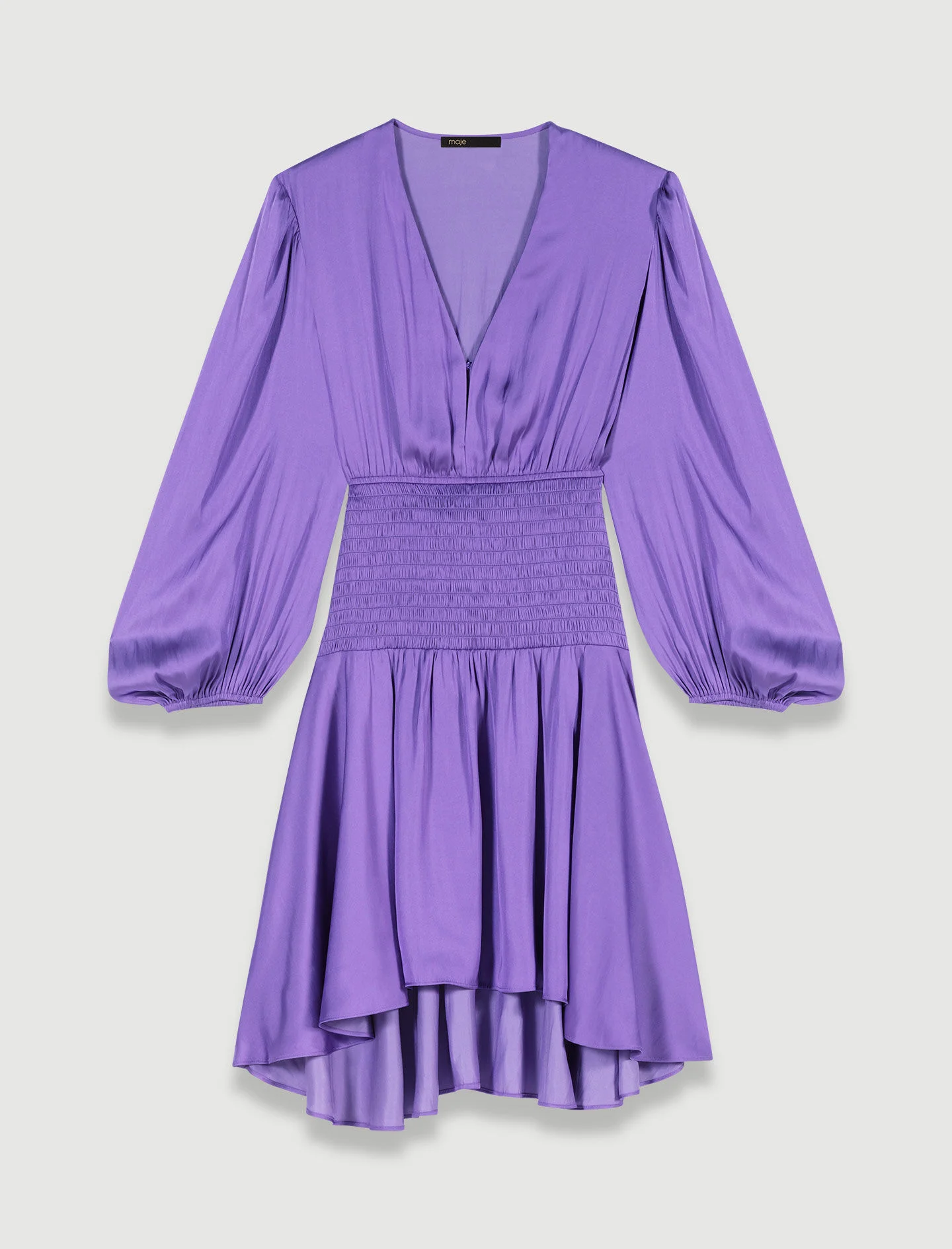 Short satin dress - 1