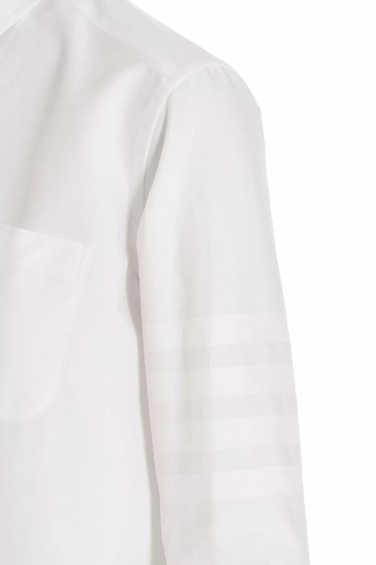 Thom Browne Women Logo Pussy Bow Blouse - 7