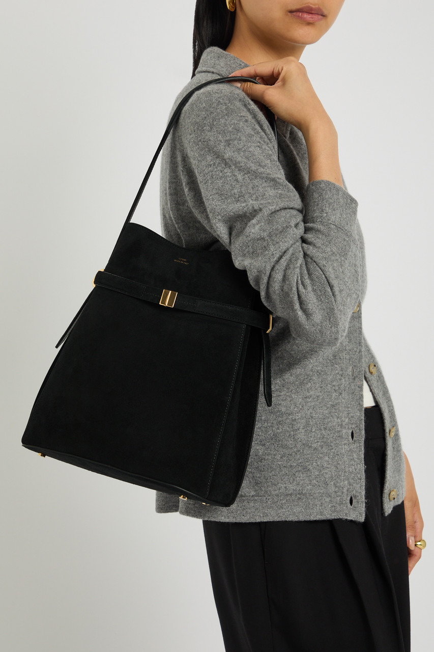 Toteme Belted Suede Bucket bag - 5