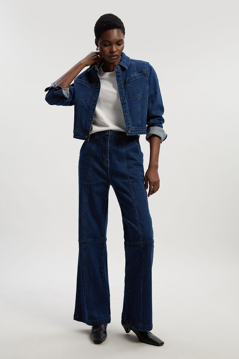 KAREN MILLEN Denim Western Jacket outlook