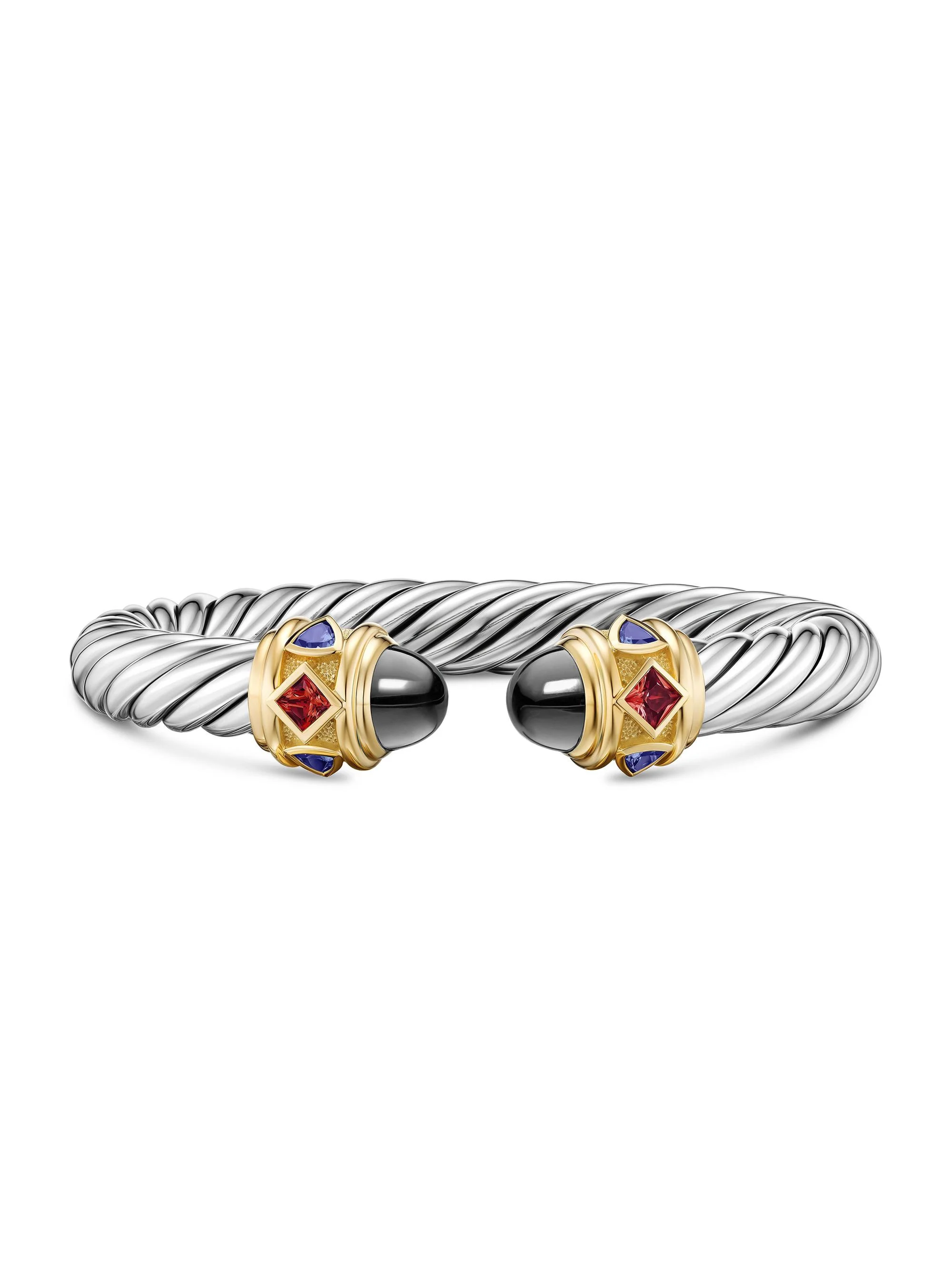 Women's Renaissance Cable Flex Bracelet in Sterling Silver - Hematine - 1