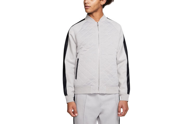 Air Jordan Athleisure Casual Sports Stand Collar Jacket Gray BQ5772-059 - 2