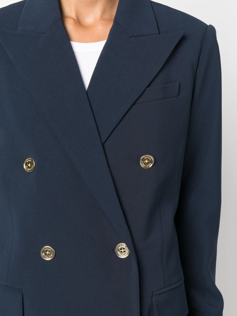 logo-button double-breasted blazer 5