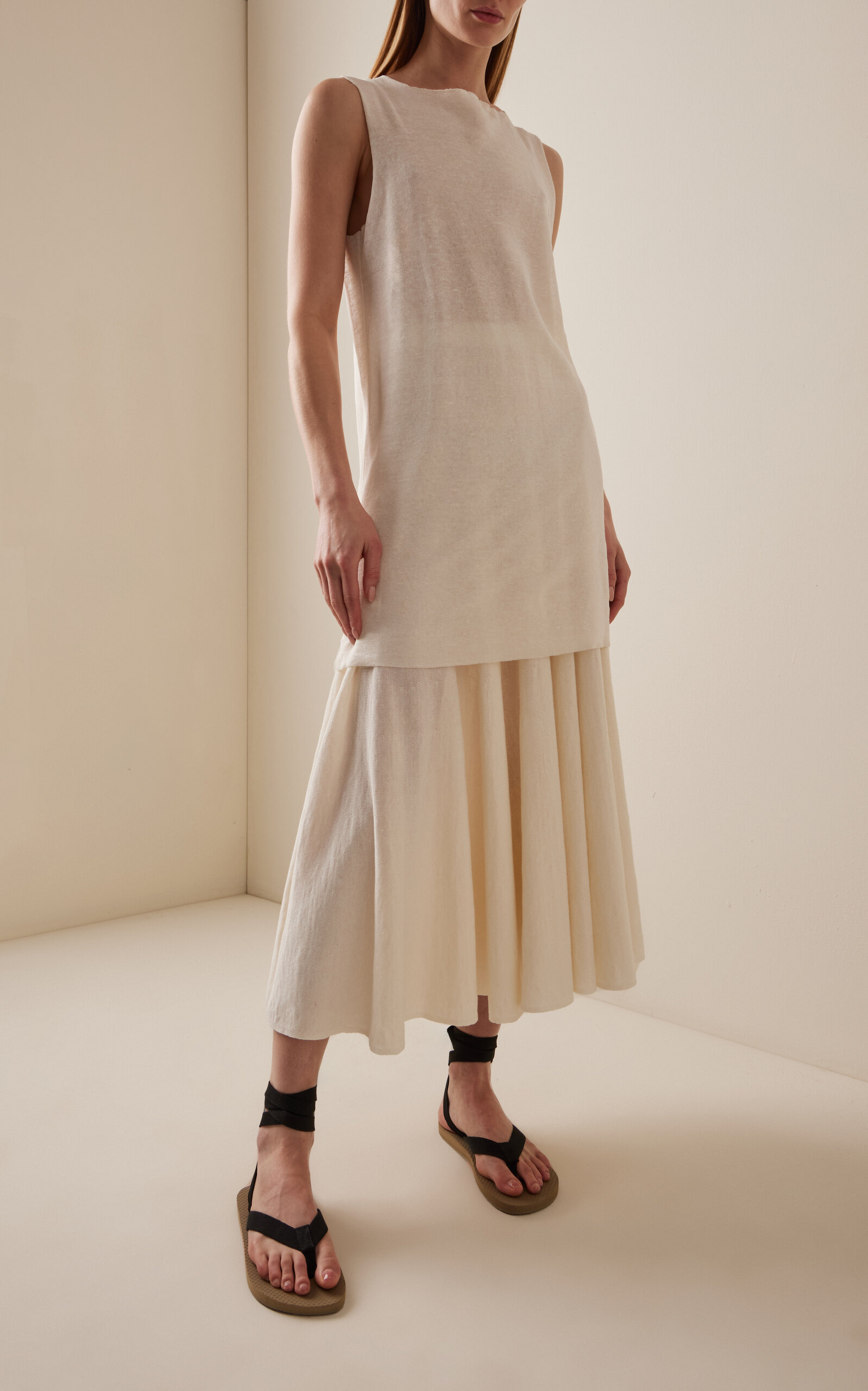 Jaylen Longline Knit Top white - 3