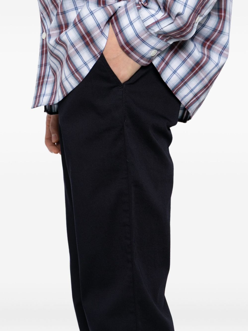 cotton-blended trousers - 5