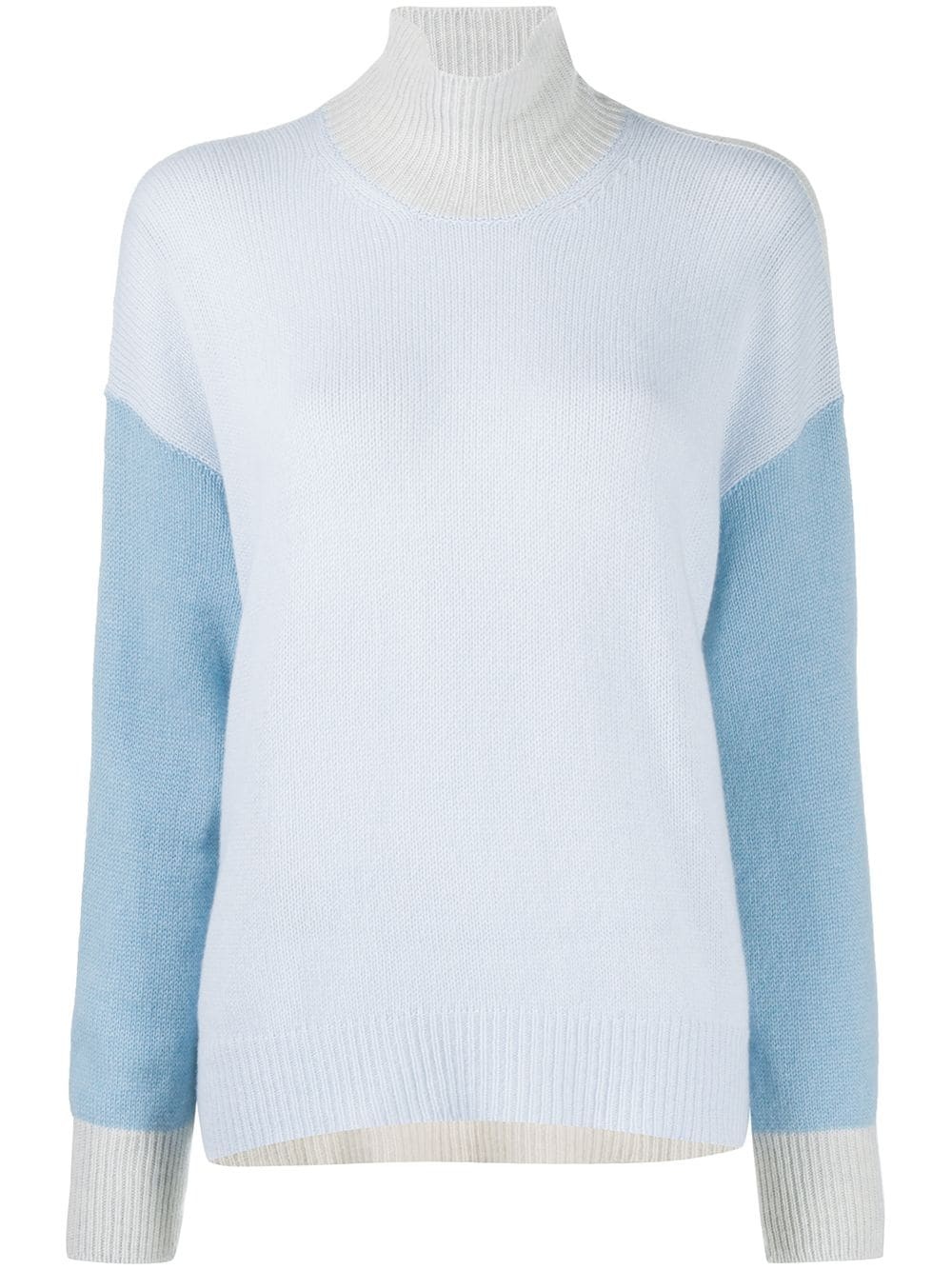 roll-neck knitted top - 1