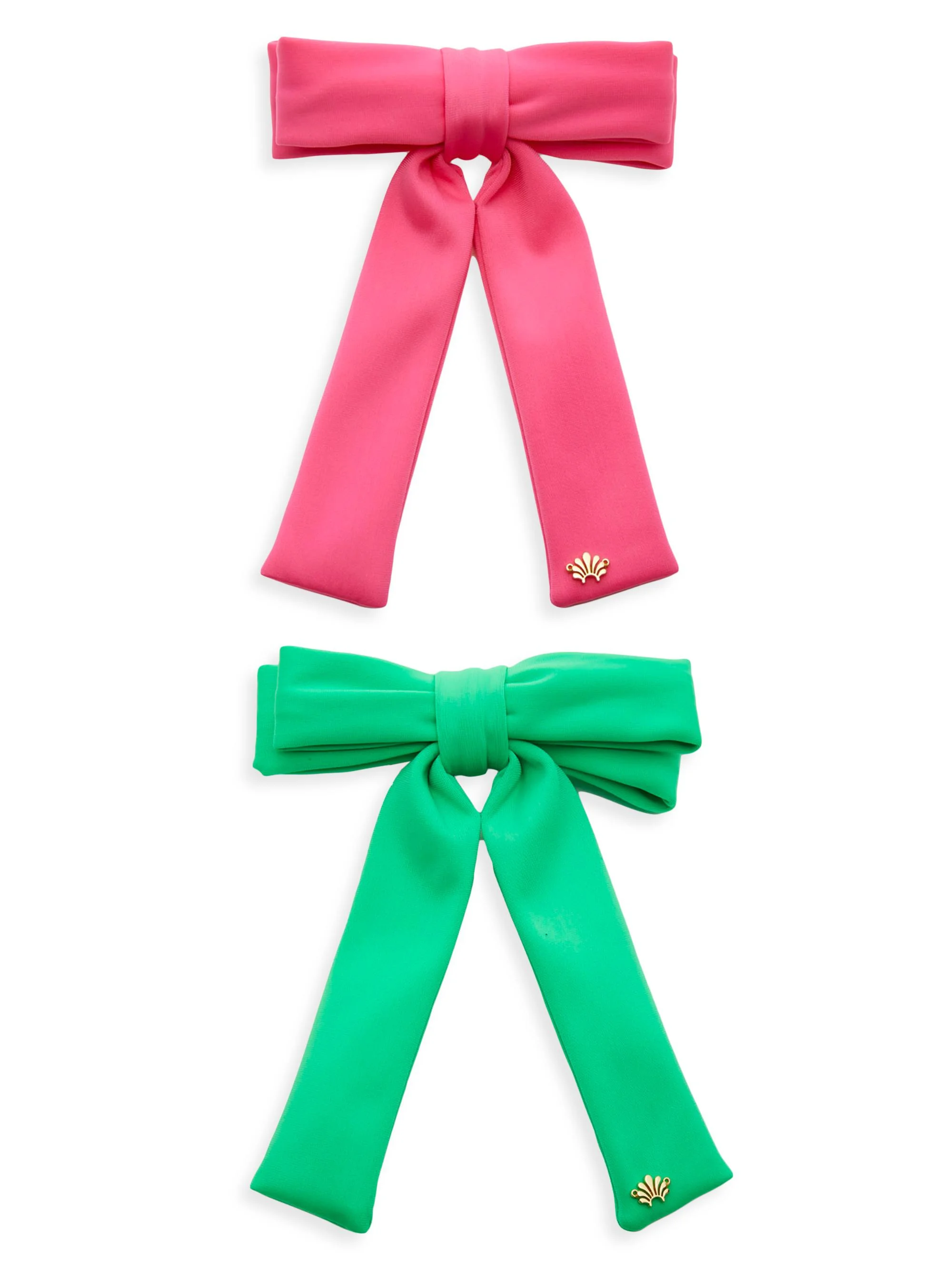 Women's Antoinette 2-Piece Neoprene Bow Barrette Set - Parakeet Multi - 1