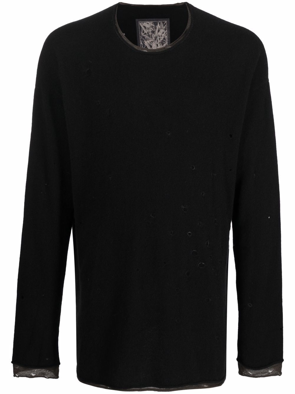 distressed-effect jumper - 1