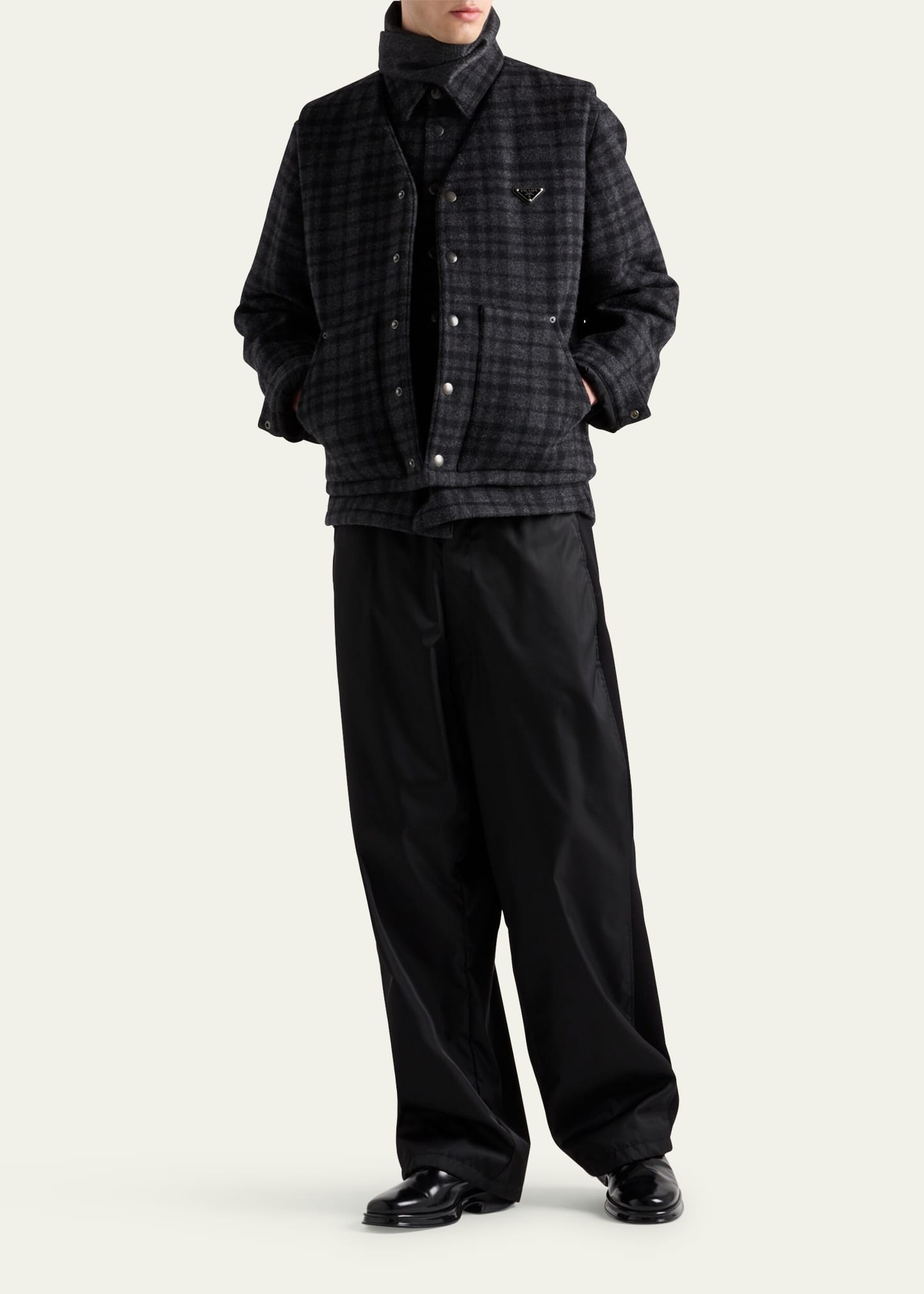 Men's Wool Check Overshirt - 2