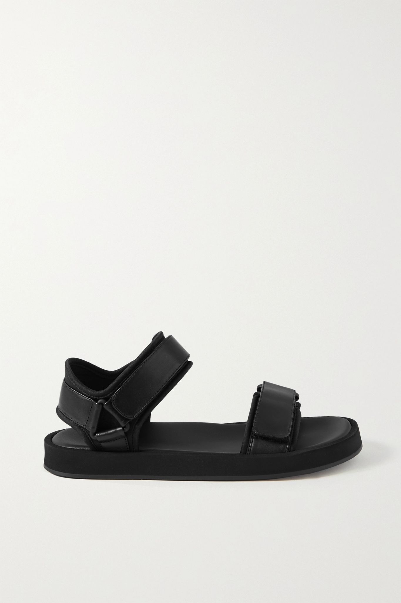 Hook and Loop leather and neoprene sandals - 1