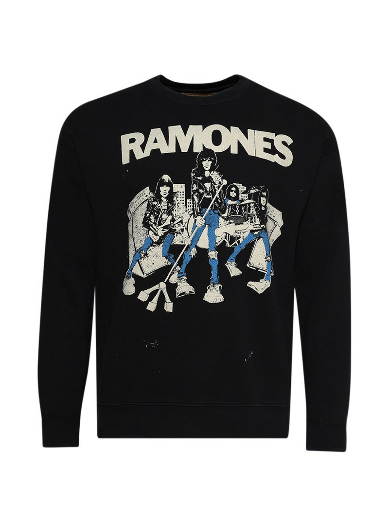 Ramones graphic crew sweatshirt 1