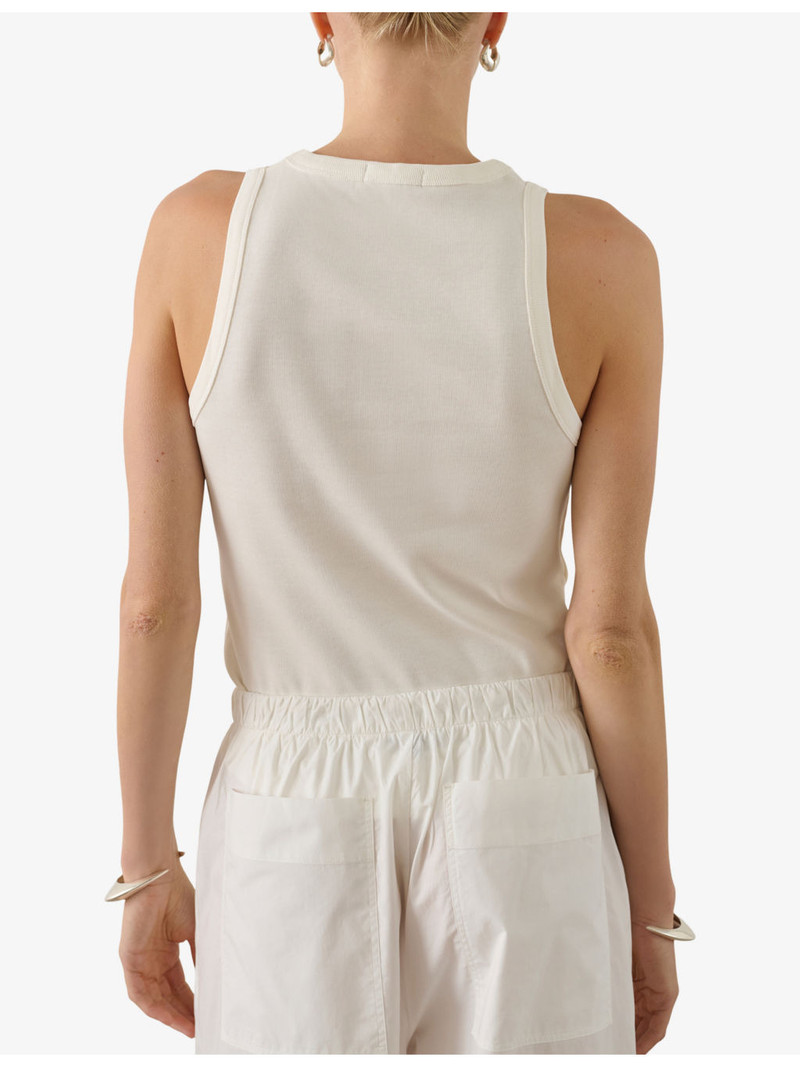 Dolly Brand-Embroidered Cotton Vest Top 3