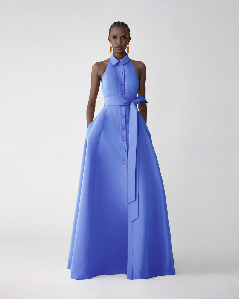 CAROLINA HERRERA Halterneck Gown With Sash outlook