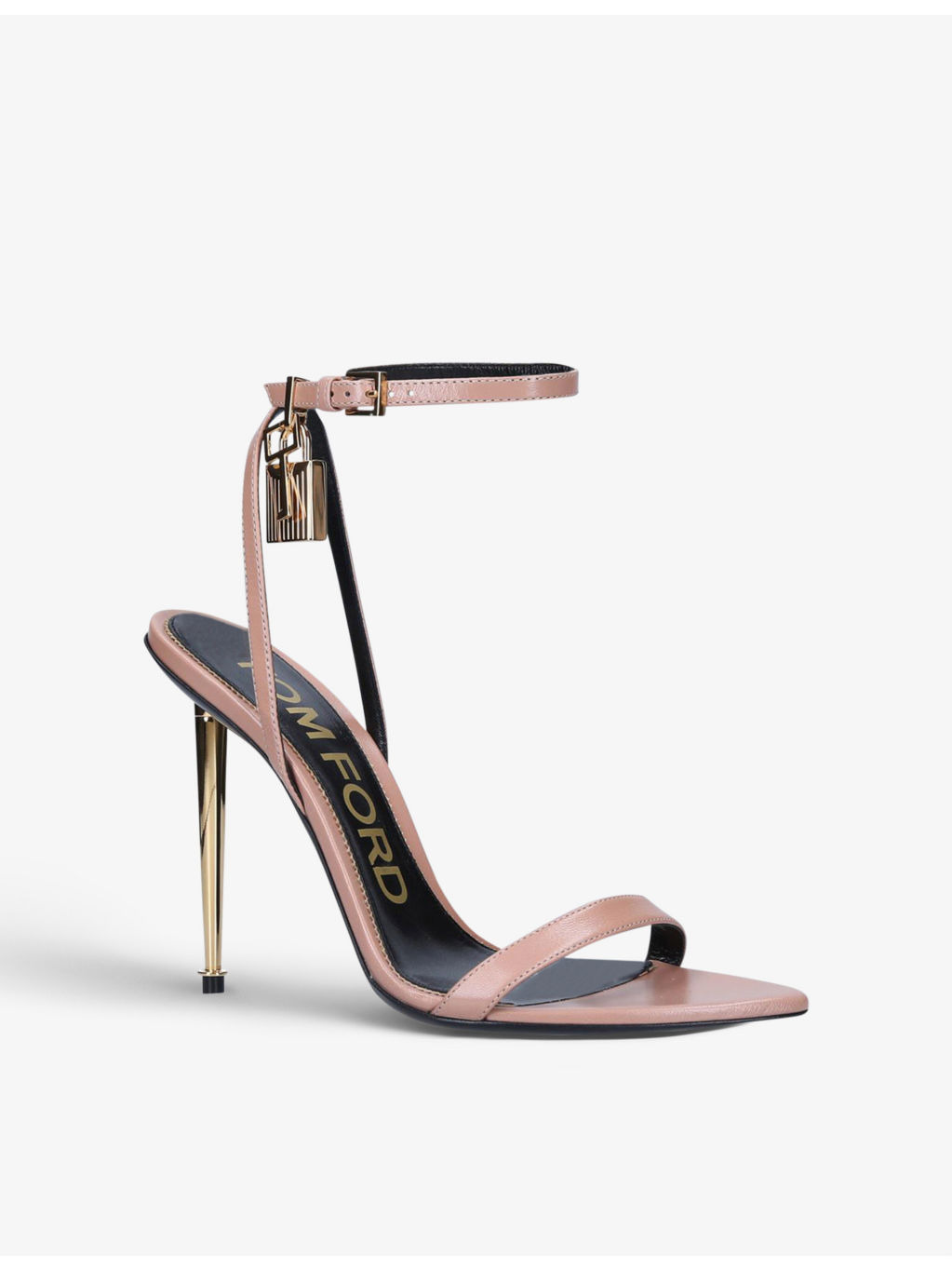 Padlock leather heeled sandals - 3