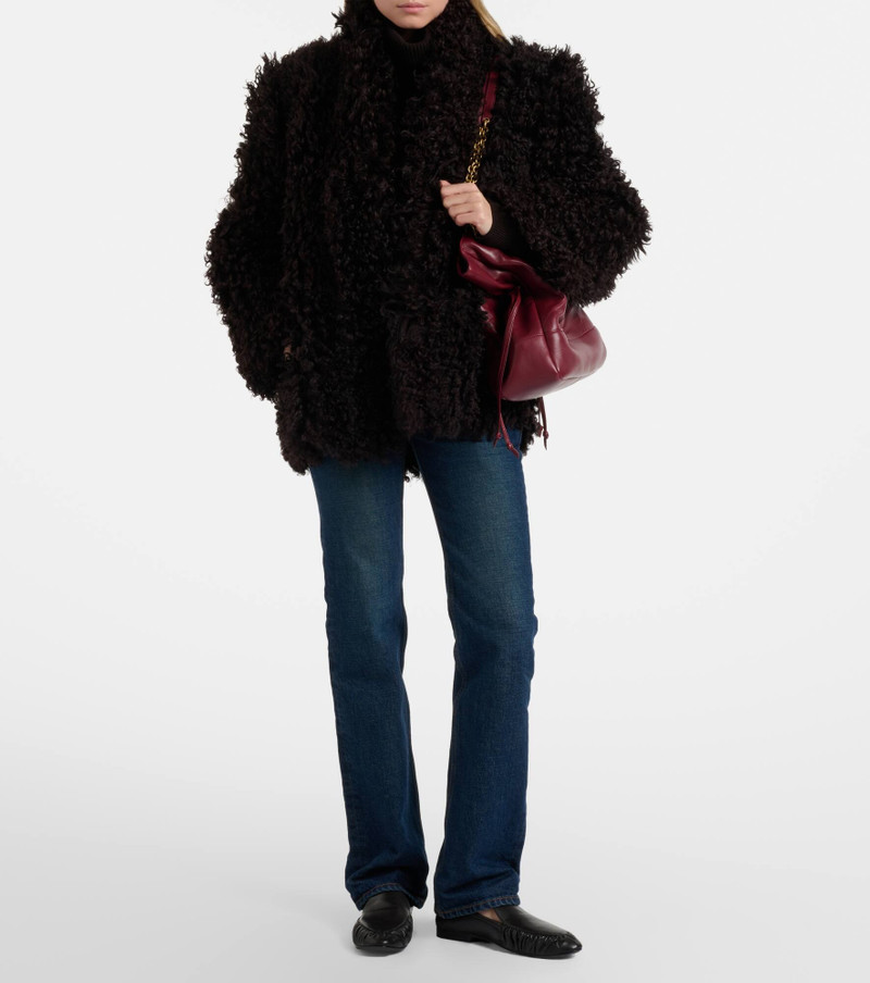 NOUR HAMMOUR Amara shearling coat outlook